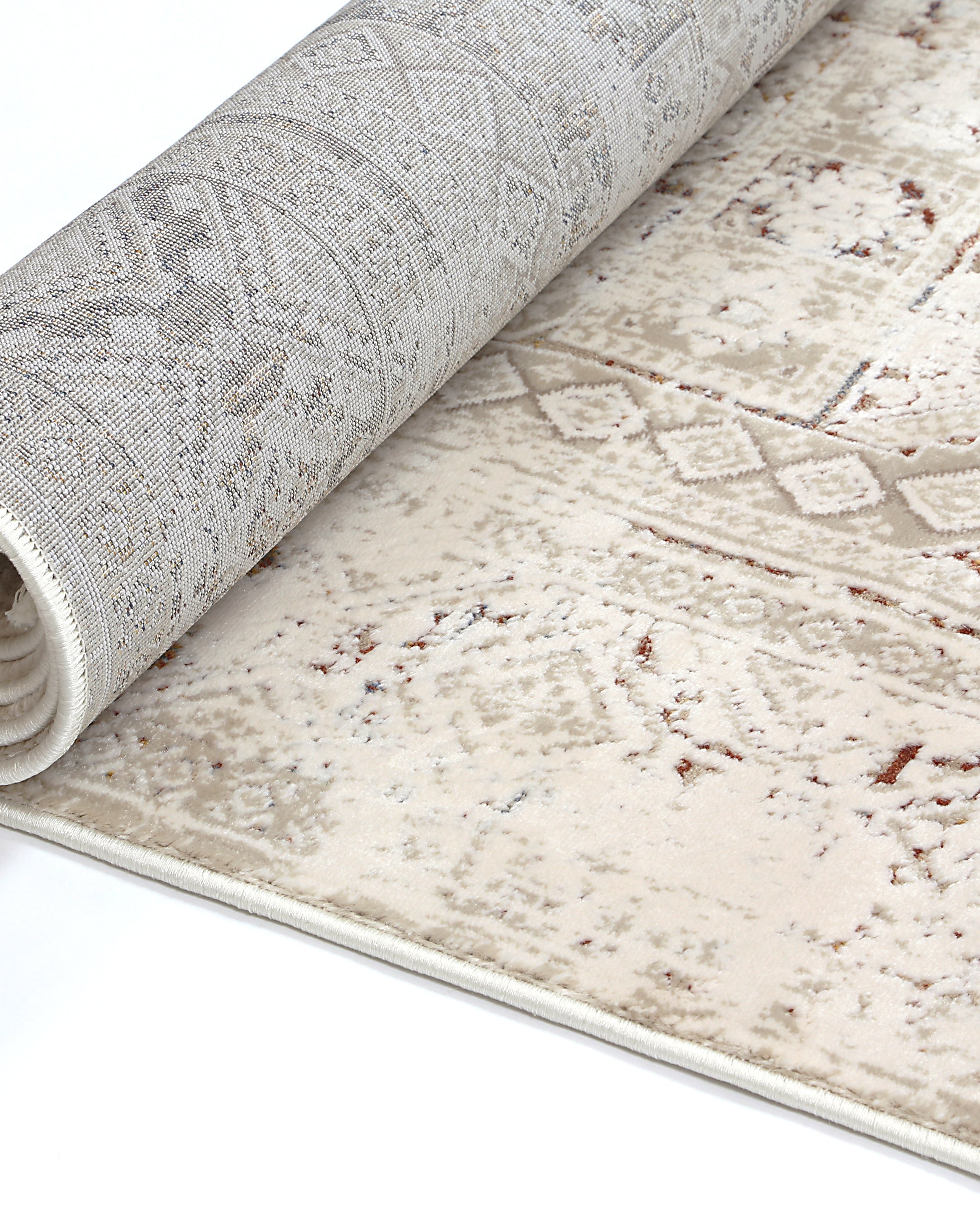 Bohemian Paradise Panel Beige Multi Rug - 03BMUL - Beige bohemian rug from Vogue Rugs Australia