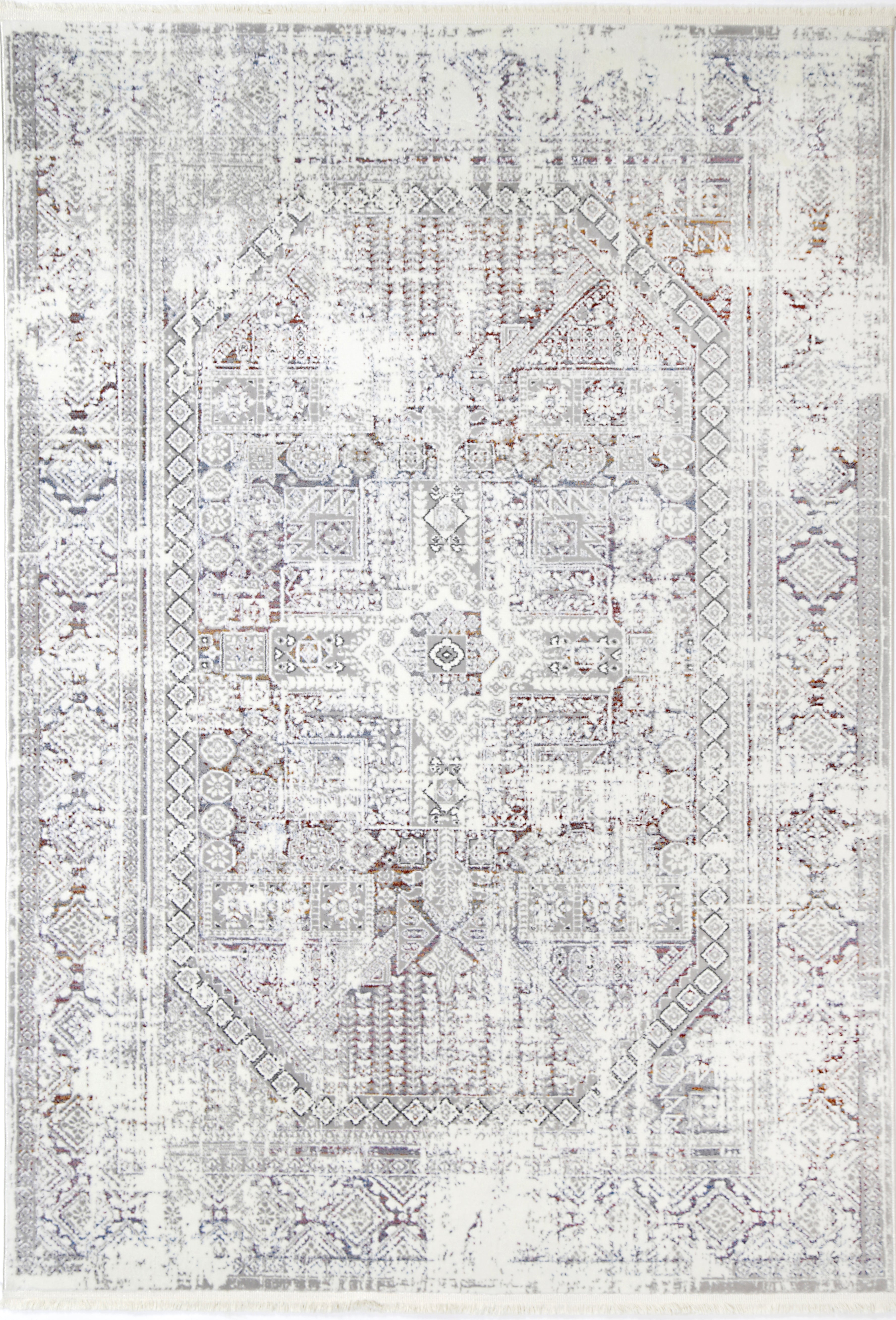 Bohemian Paradise Panel Grey Multi Rug - 03GMUL.