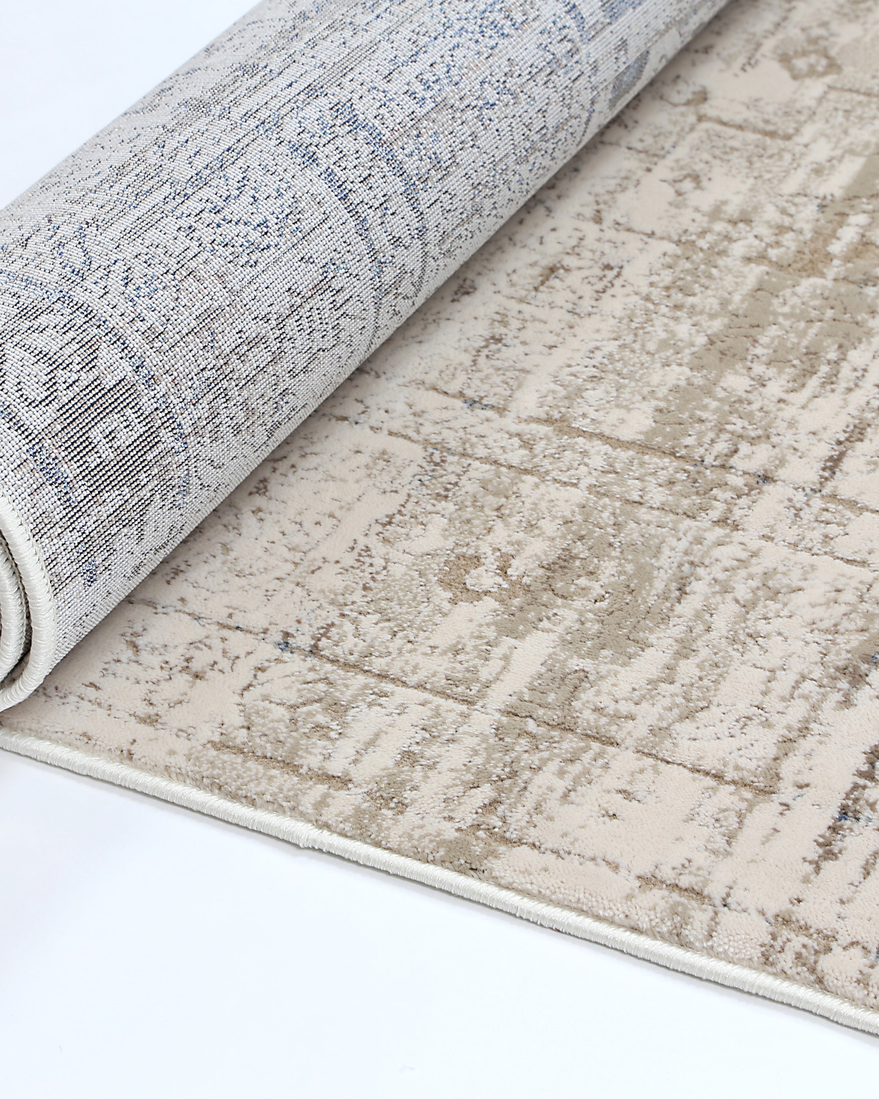 Bohemian Paradise Traditional Beige Blue Rug -04BBLU - Beige traditional rug from Vogue Rugs Australia