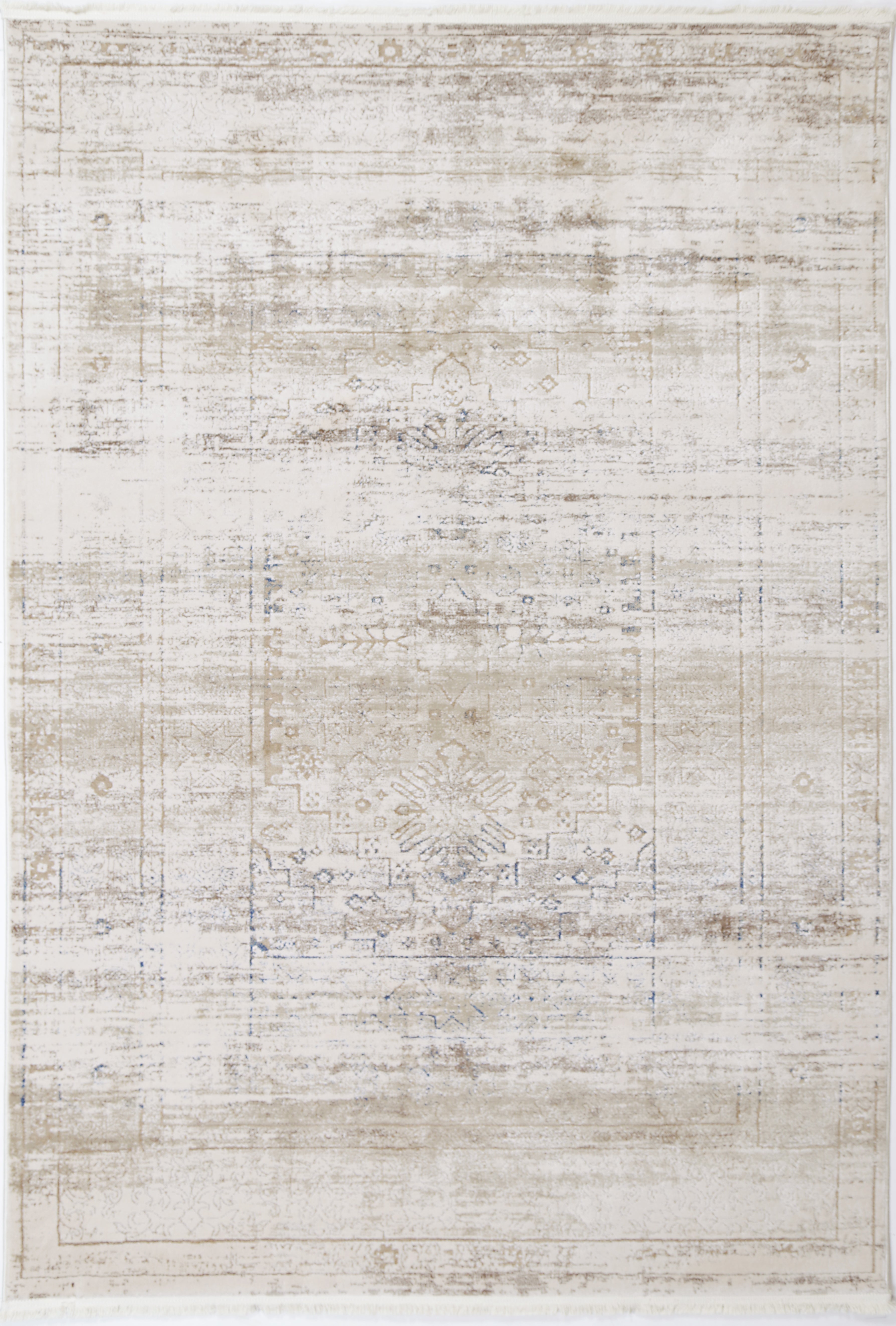 Bohemian Paradise Traditional Grey Blue Rug - 04GBLU.