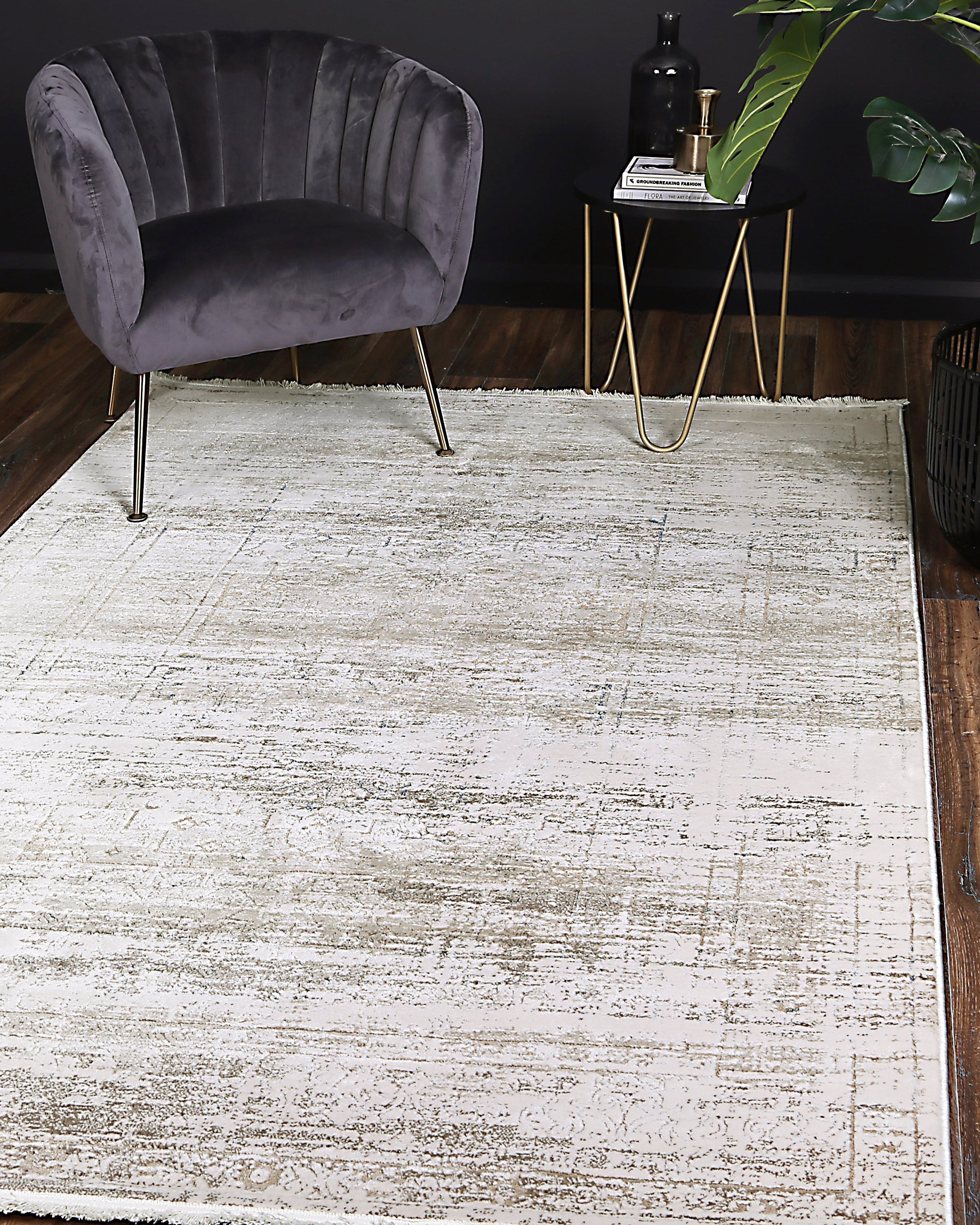 Bohemian Paradise Traditional Grey Blue Rug - 04GBLU - Blue traditional rug from Vogue Rugs Australia