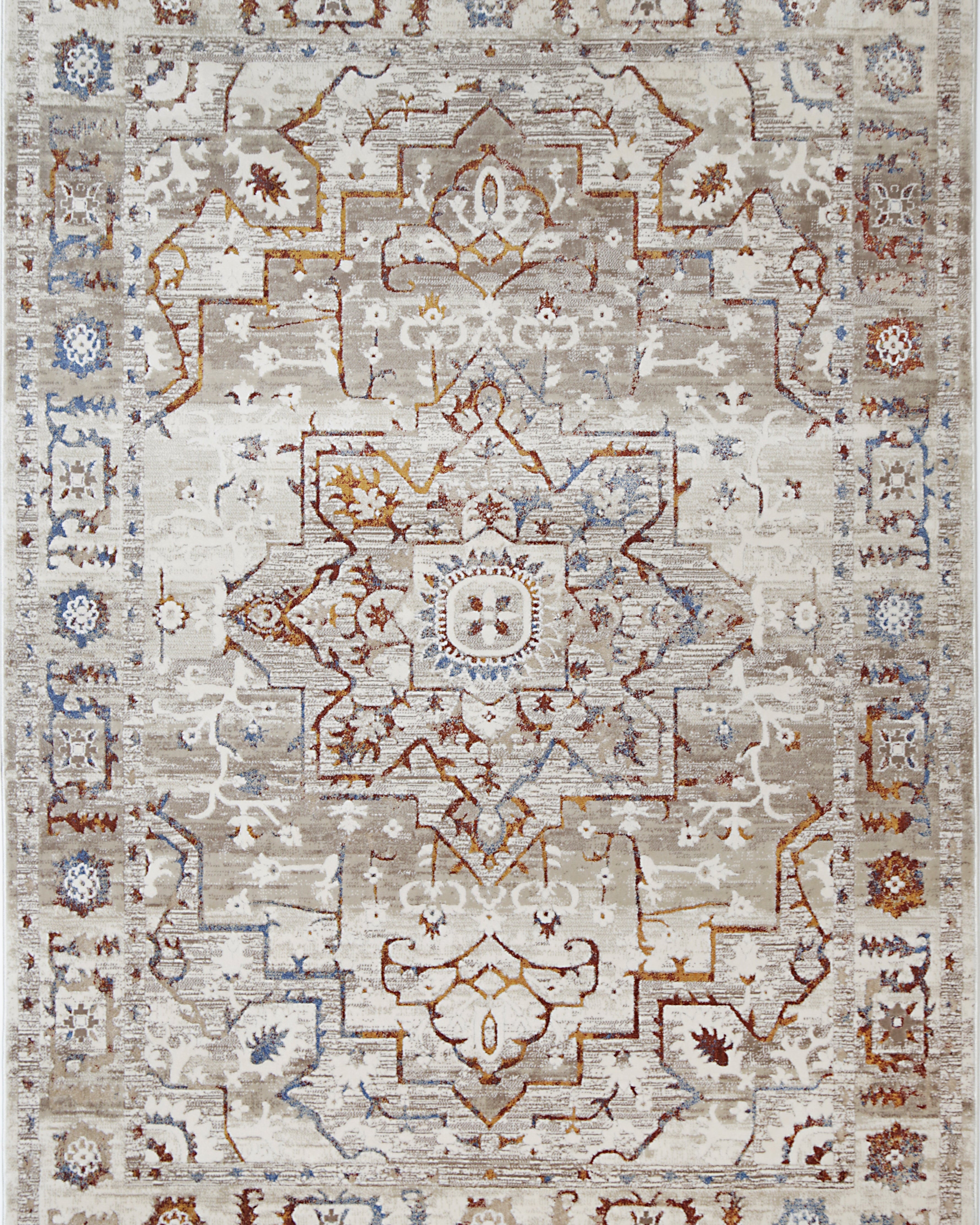 Bohemian Paradise Medalion Beige Multi Rug - 05BMUL - Beige bohemian rug from Vogue Rugs Australia