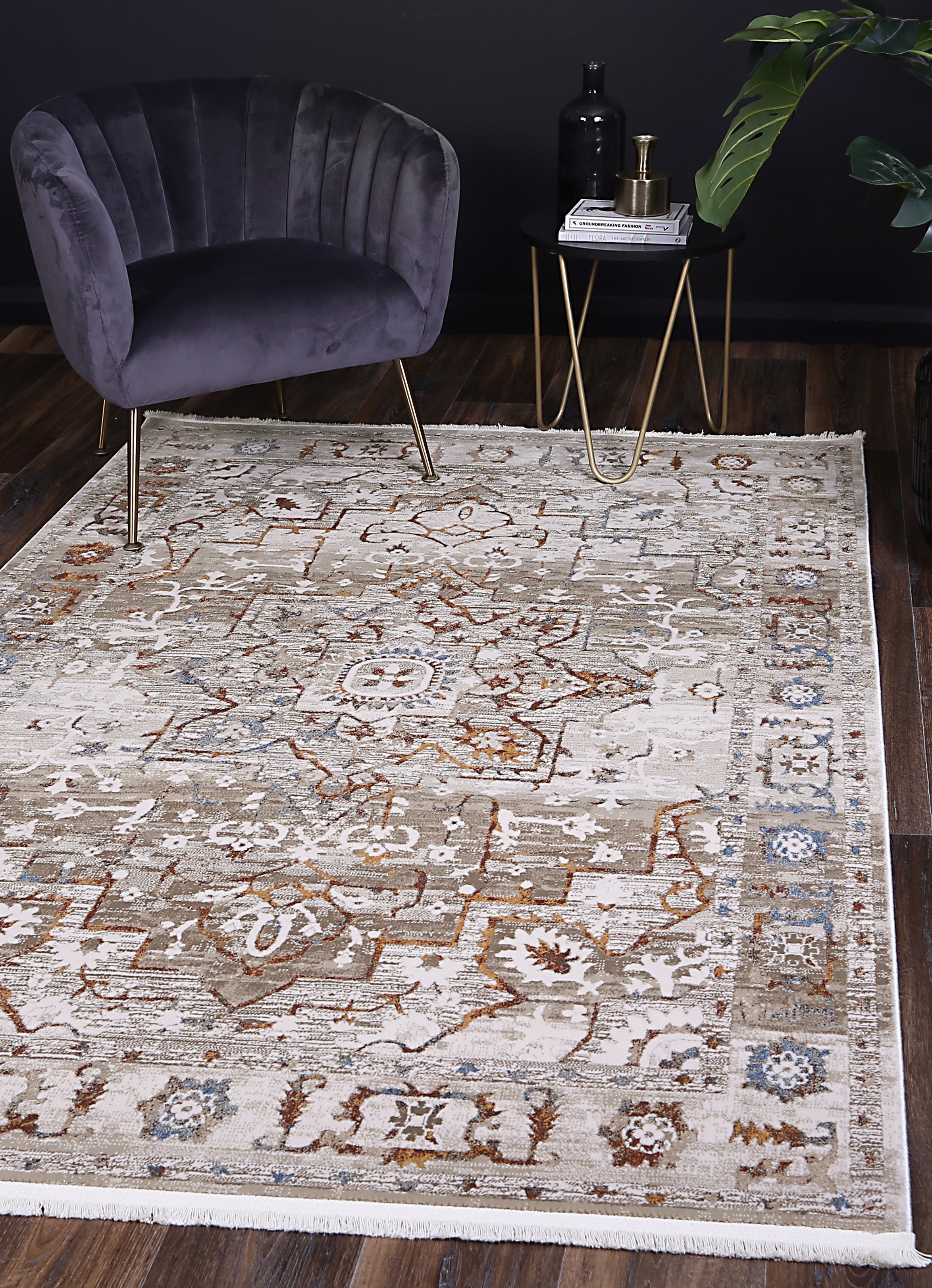 Bohemian Paradise Medalion Beige Multi Rug - 05BMUL.