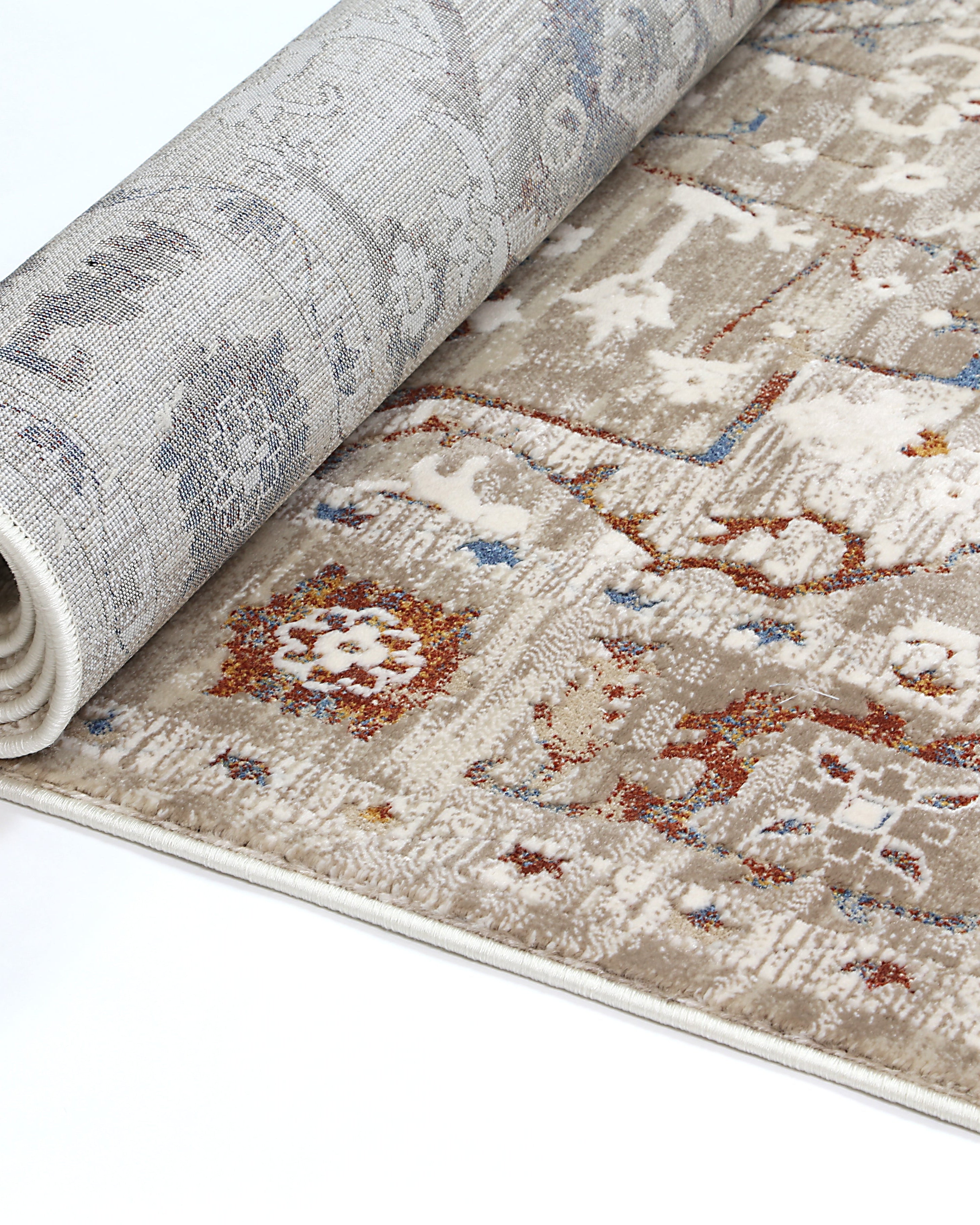 Bohemian Paradise Medalion Beige Multi Rug - 05BMUL - Beige bohemian rug from Vogue Rugs Australia