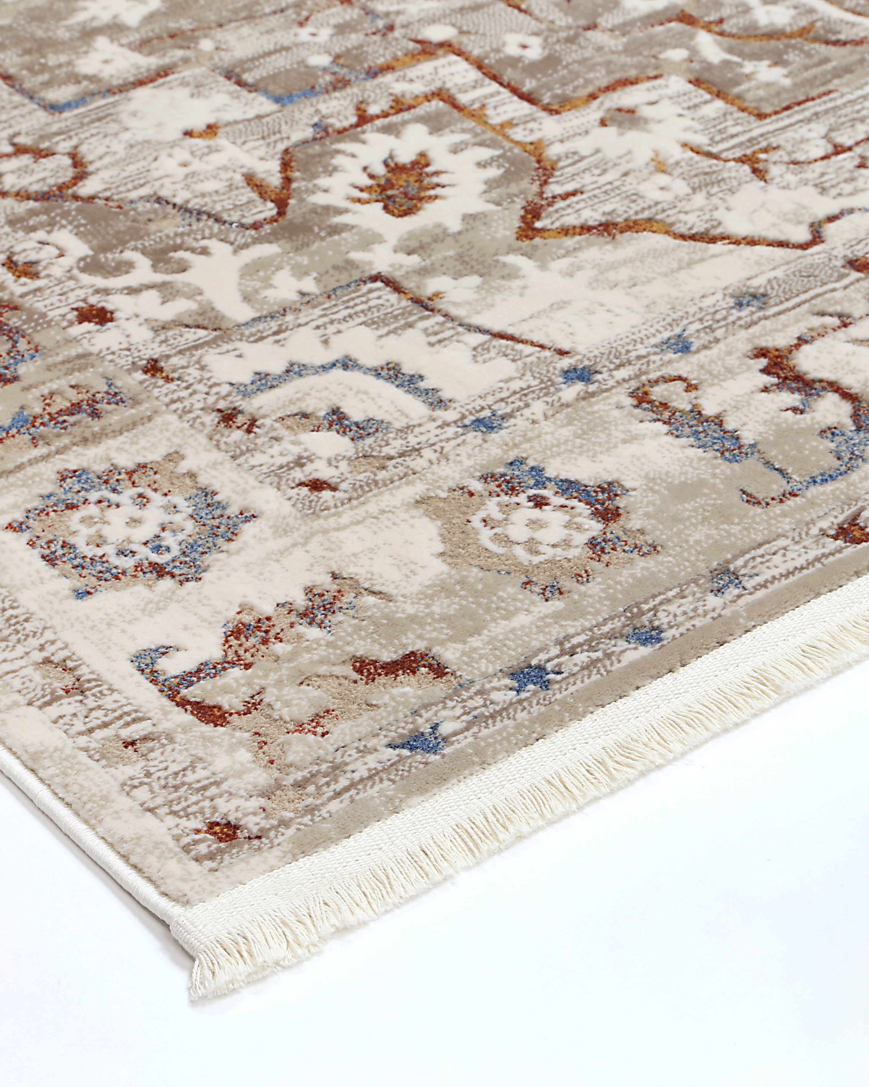 Bohemian Paradise Medalion Beige Multi Rug - 05BMUL - Beige bohemian rug from Vogue Rugs Australia