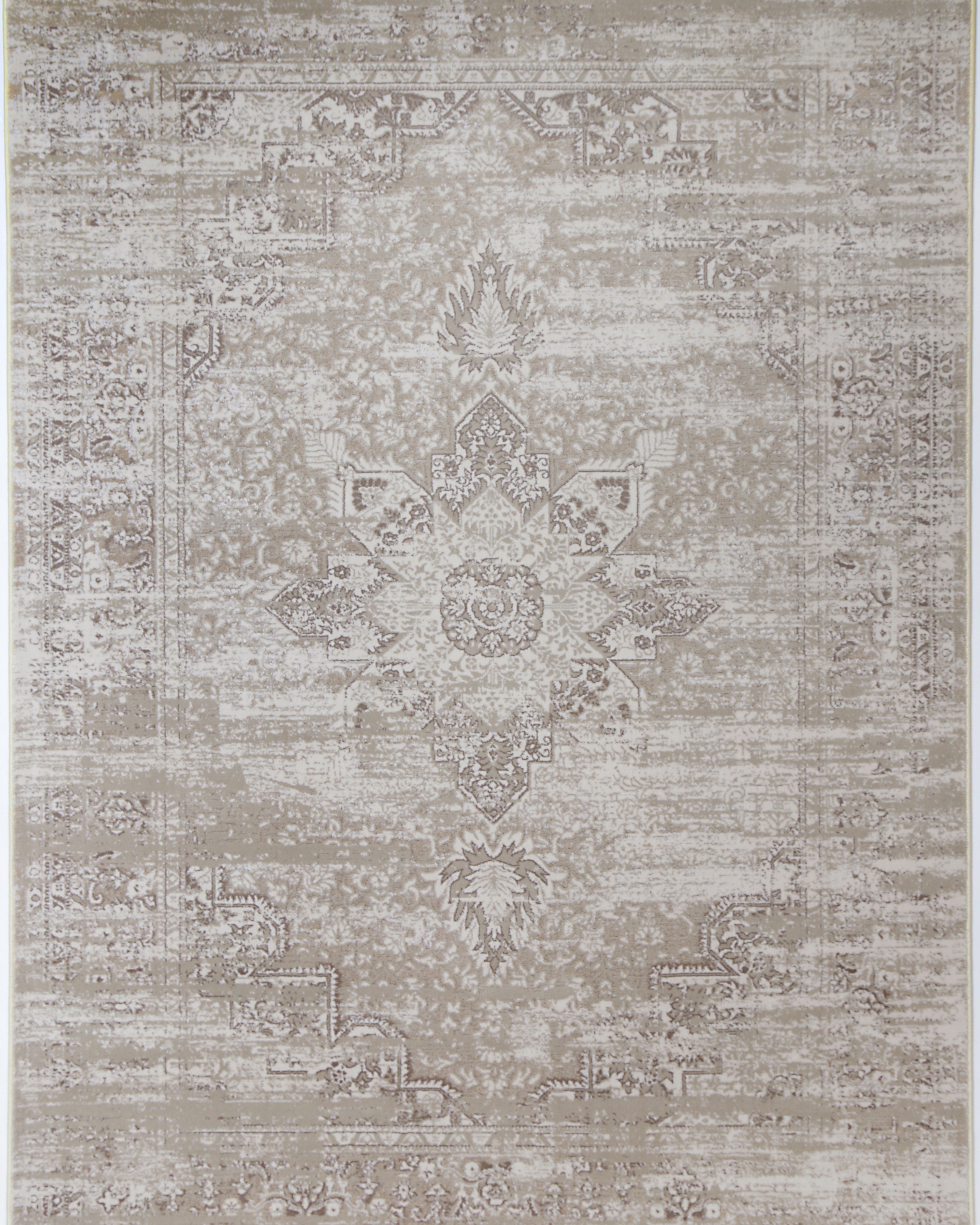 Bohemian Paradise Medalion Beige Rug - 06BEIG - Beige bohemian rug from Vogue Rugs Australia