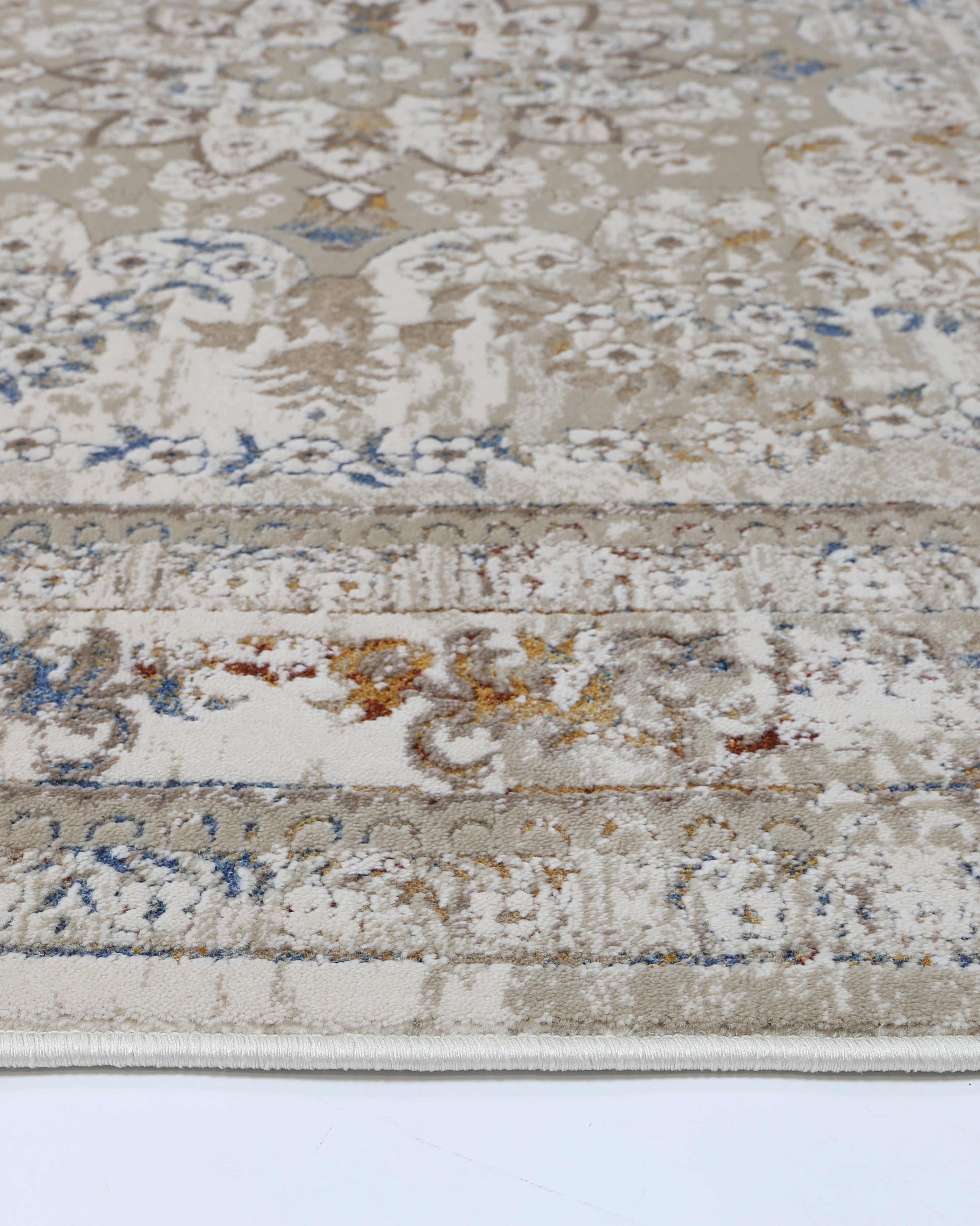 Bohemian Paradise Vintage Medalion Beige Multi Rug - 08BMUL - Beige vintage rug from Vogue Rugs Australia