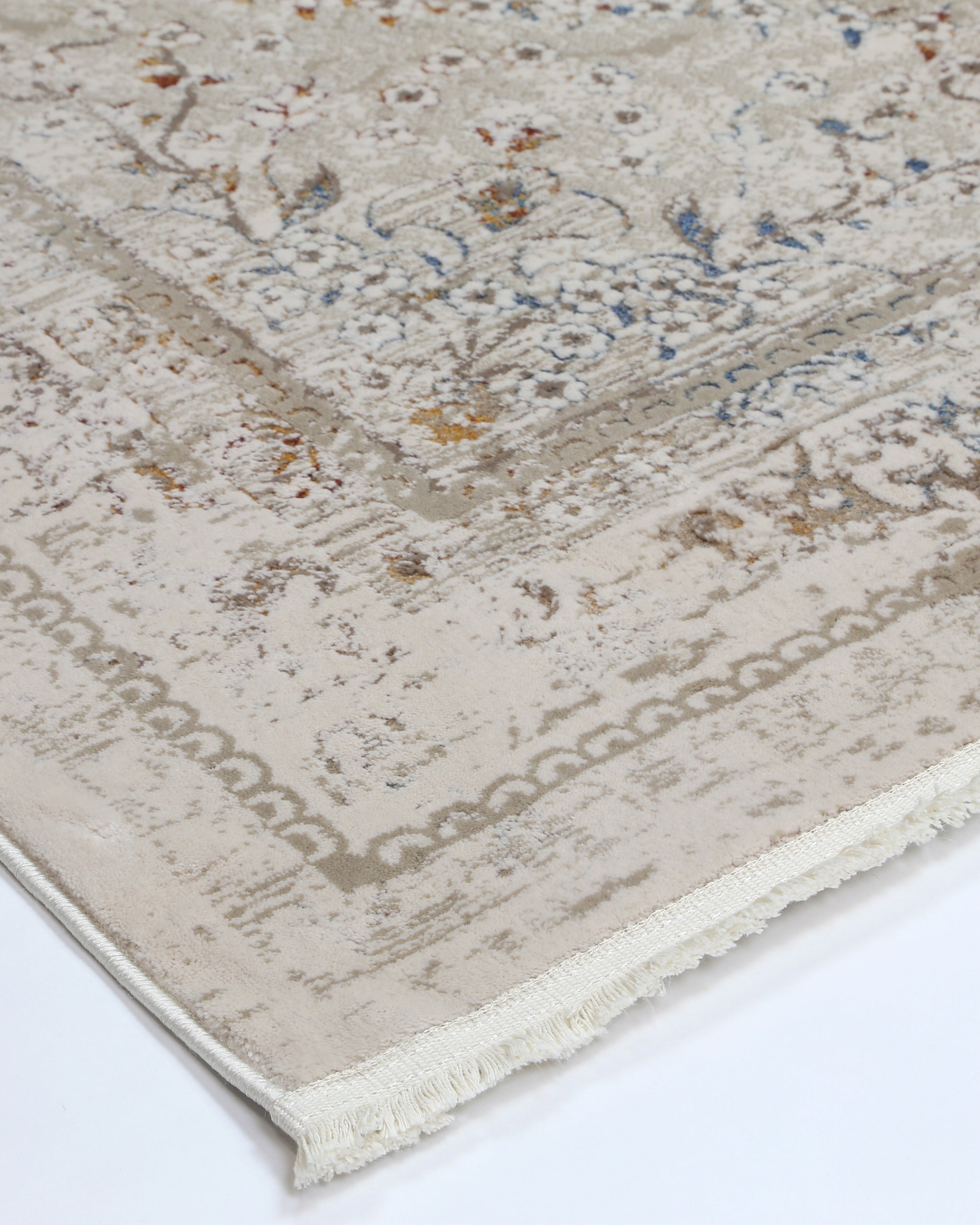 Bohemian Paradise Vintage Medalion Beige Multi Rug - 08BMUL - Beige vintage rug from Vogue Rugs Australia