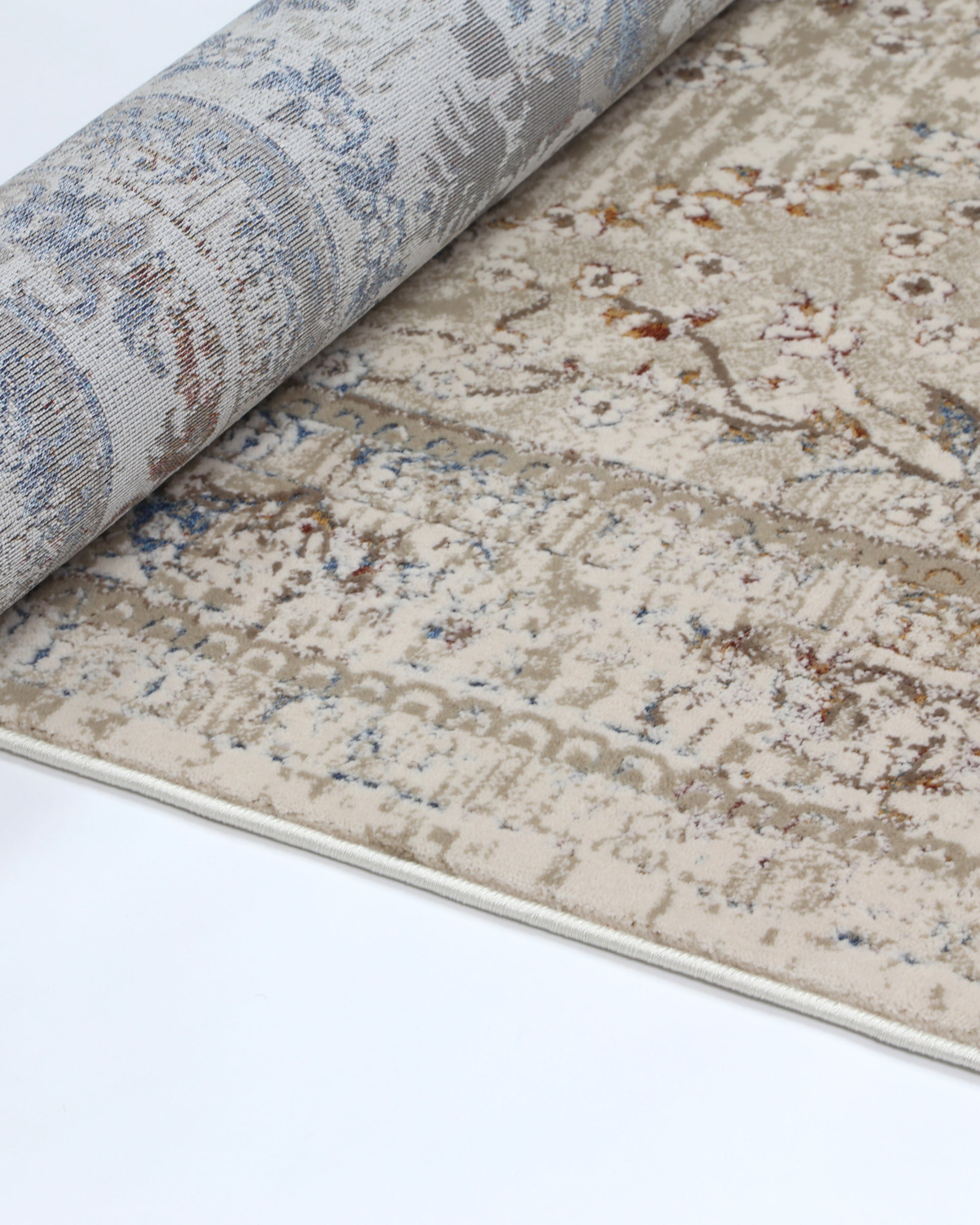 Bohemian Paradise Vintage Medalion Beige Multi Rug - 08BMUL - Beige vintage rug from Vogue Rugs Australia