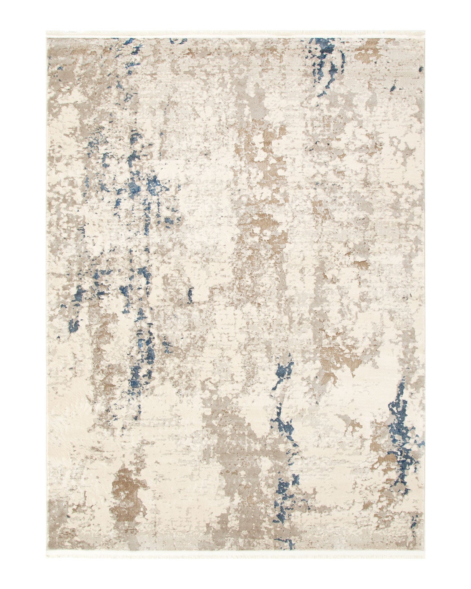 Bohemian Paradise One Modern Beige Blue Rug - 01BBLU - Beige modern rug from Vogue Rugs Australia