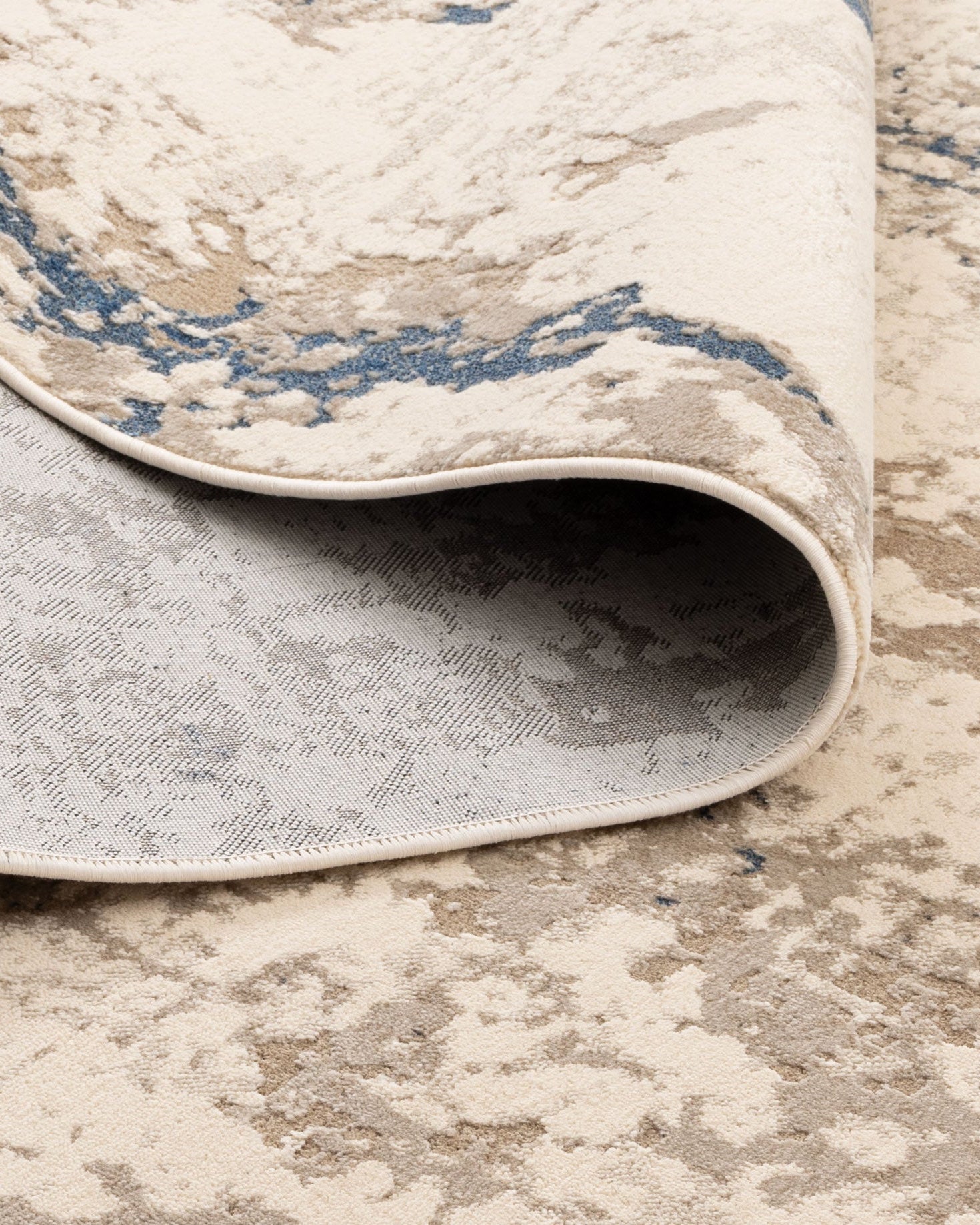 Bohemian Paradise One Modern Beige Blue Rug - 01BBLU - Beige modern rug from Vogue Rugs Australia