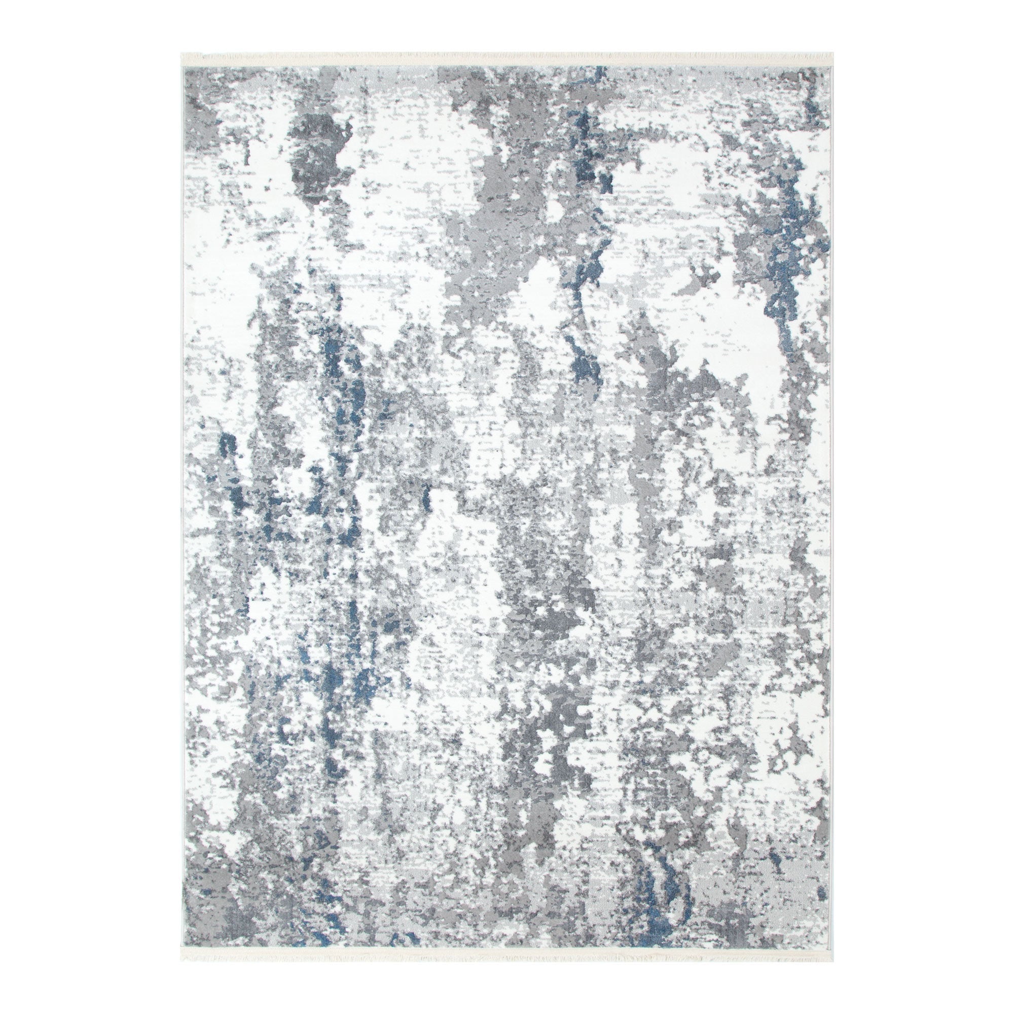 Bohemian Paradise One Modern Grey Blue Rug - 01GBLU.