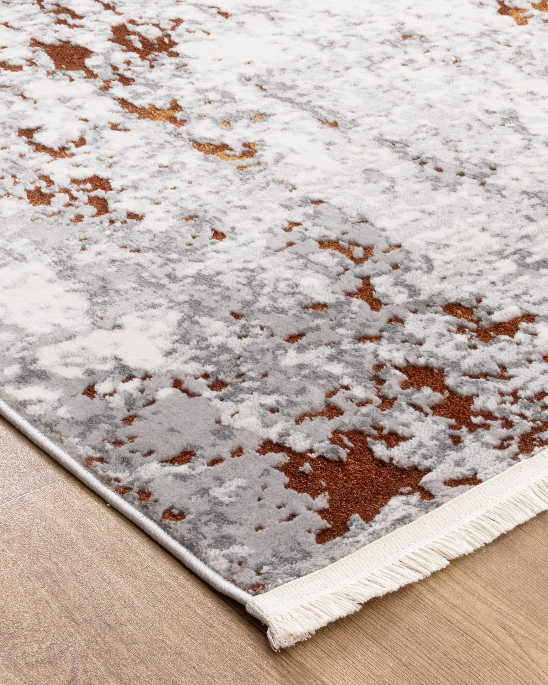 Bohemian Paradise One Modern Grey Terracotta Rug - 01GTER - Grey modern rug from Vogue Rugs Australia