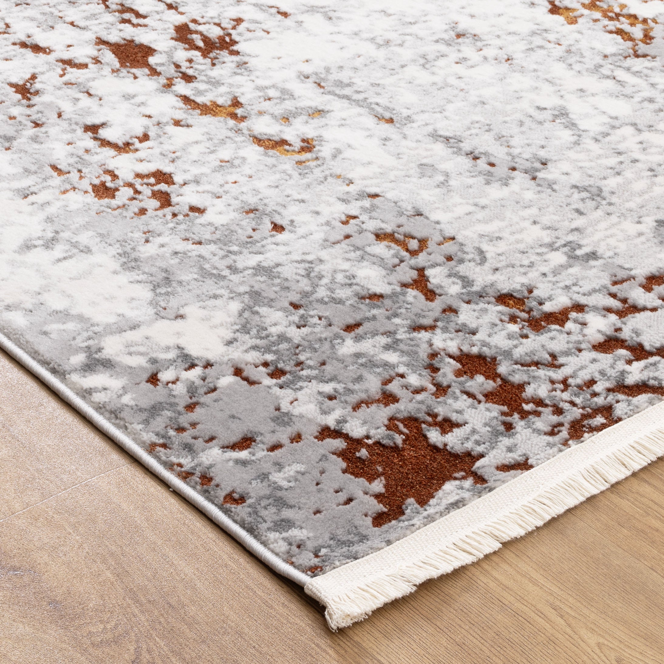Bohemian Paradise One Modern Grey Terracotta Rug - 01GTER.
