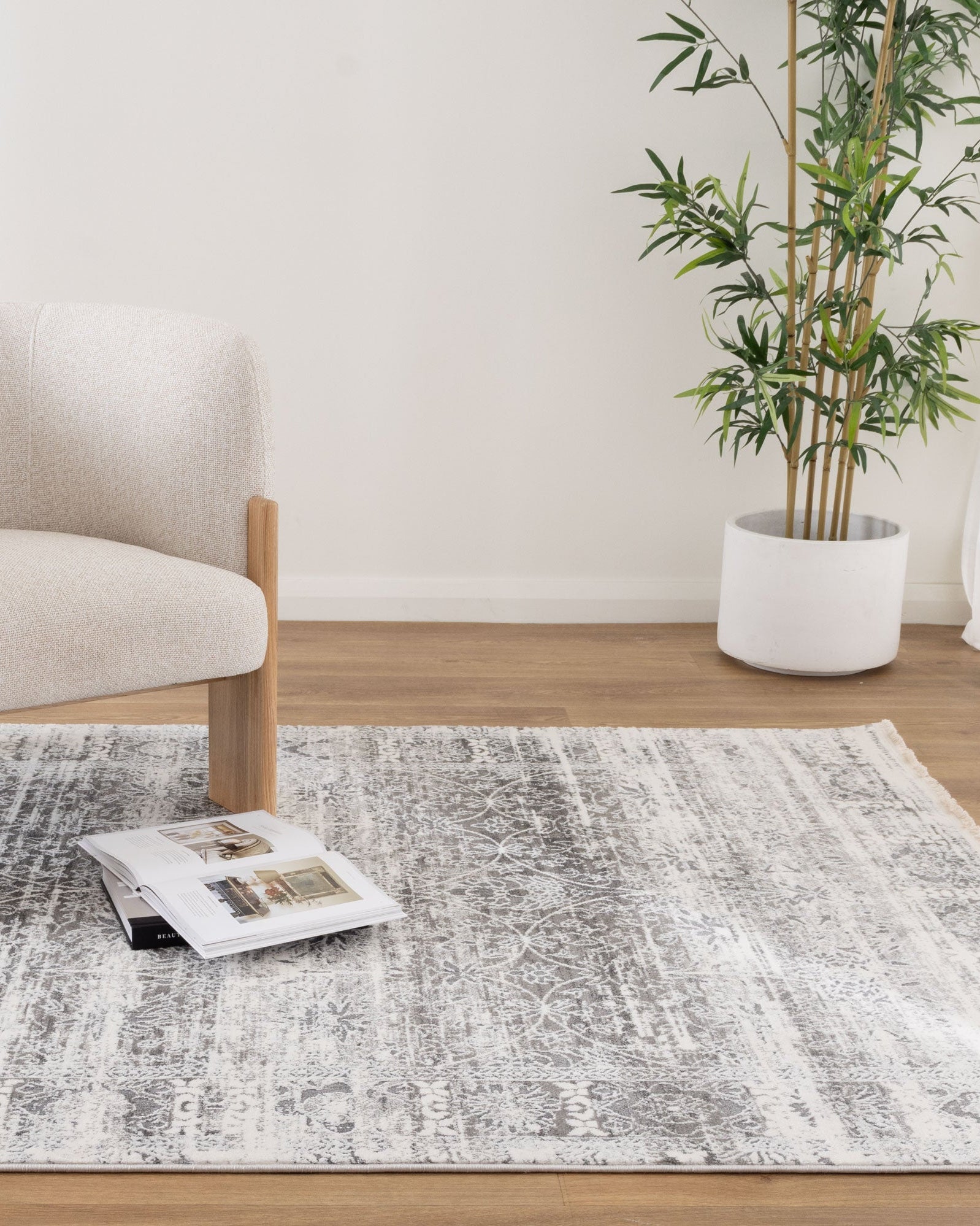 Bohemian Paradise Classic Grey Rug -02GREY - Grey bohemian rug from Vogue Rugs Australia