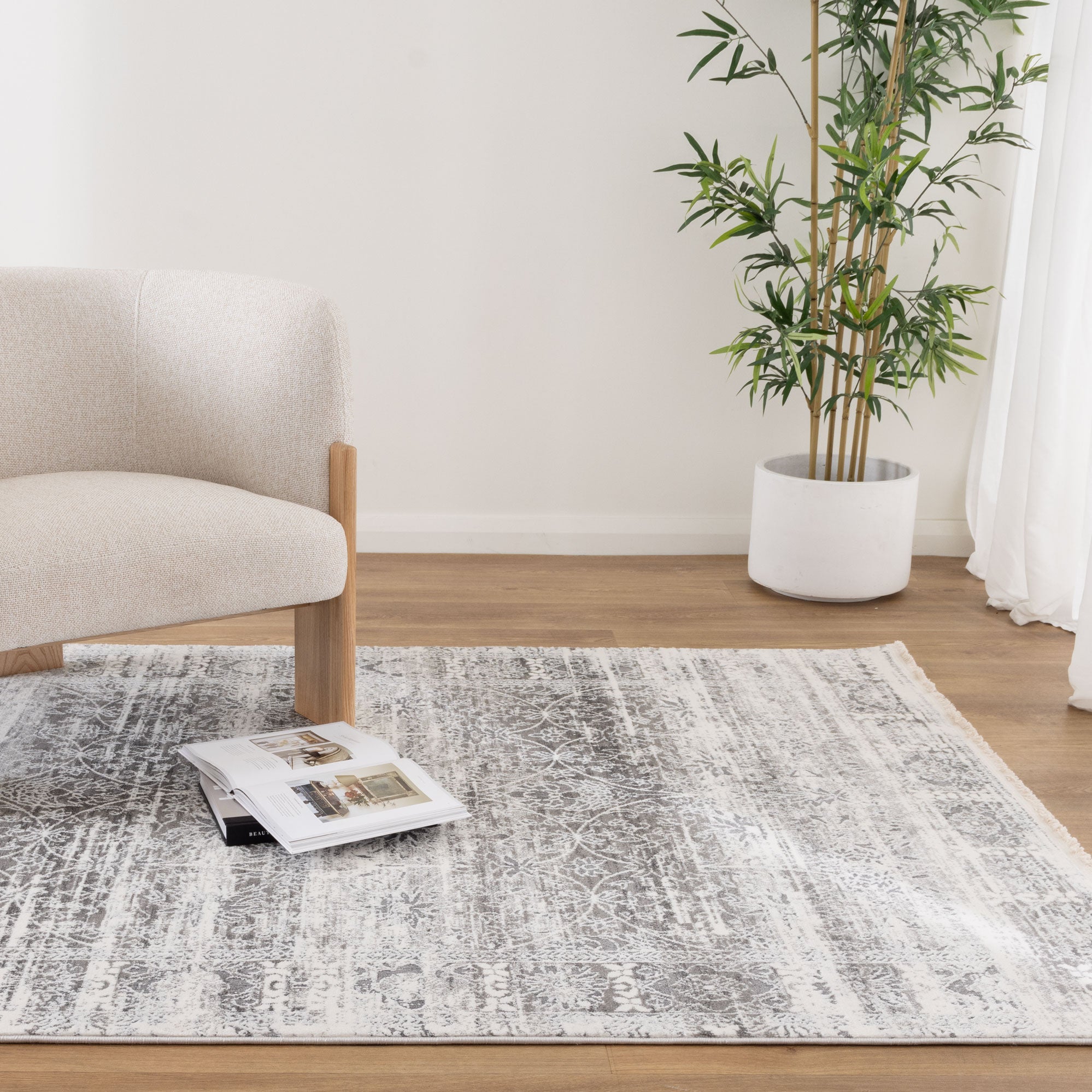 Bohemian Paradise Classic Grey Rug -02GREY.