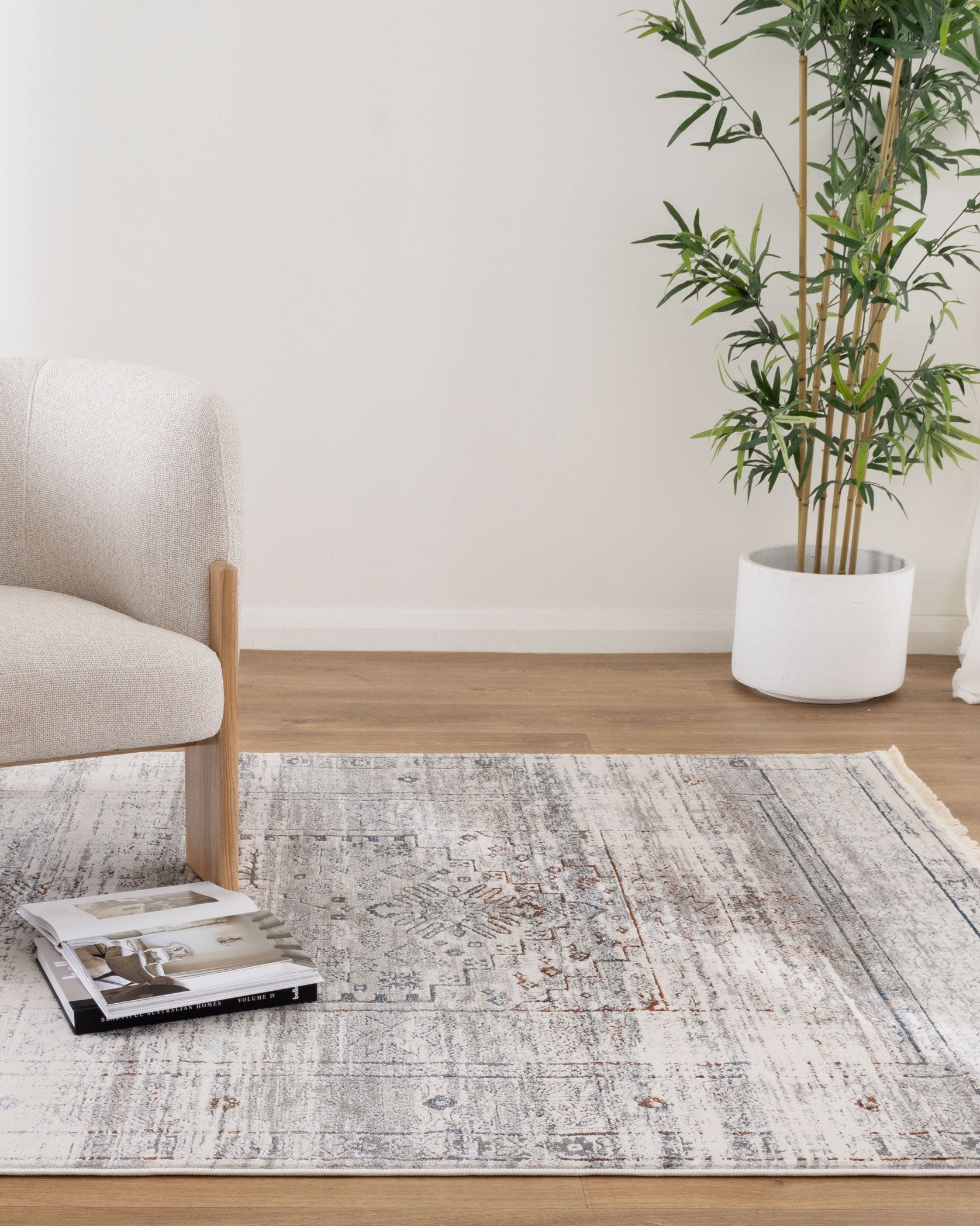 Bohemian Paradise Traditional Grey Multi Rug - 04GMUL - Grey traditional rug from Vogue Rugs Australia
