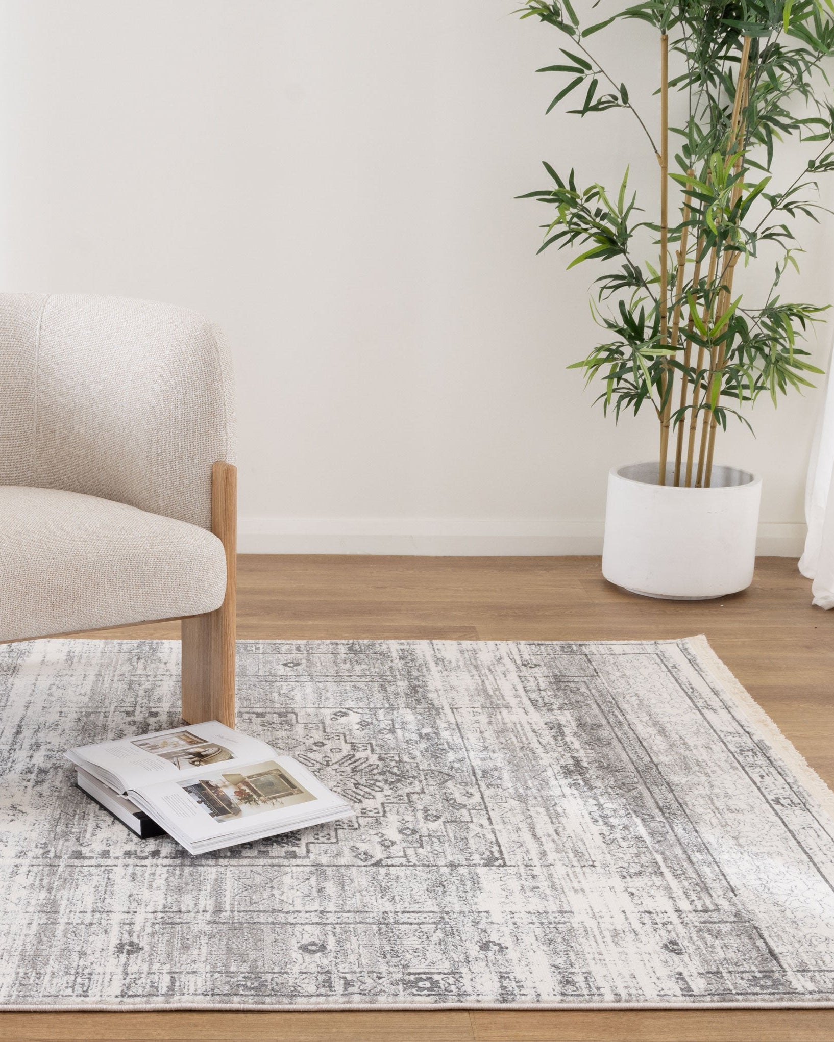 Bohemian Paradise Traditional Grey Rug - 04GREY - Grey traditional rug from Vogue Rugs Australia