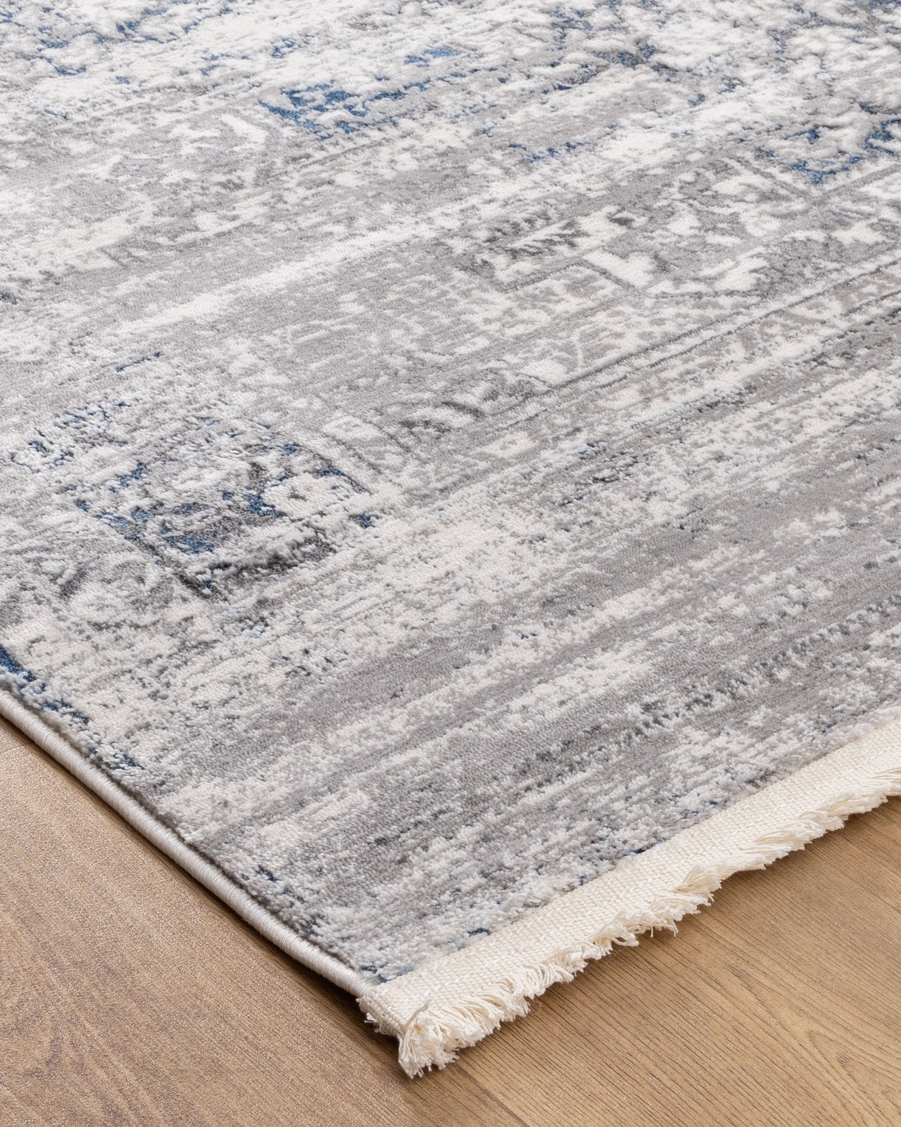 Bohemian Paradise Medalion Grey Blue Rug - 06GBLU - Blue bohemian rug from Vogue Rugs Australia