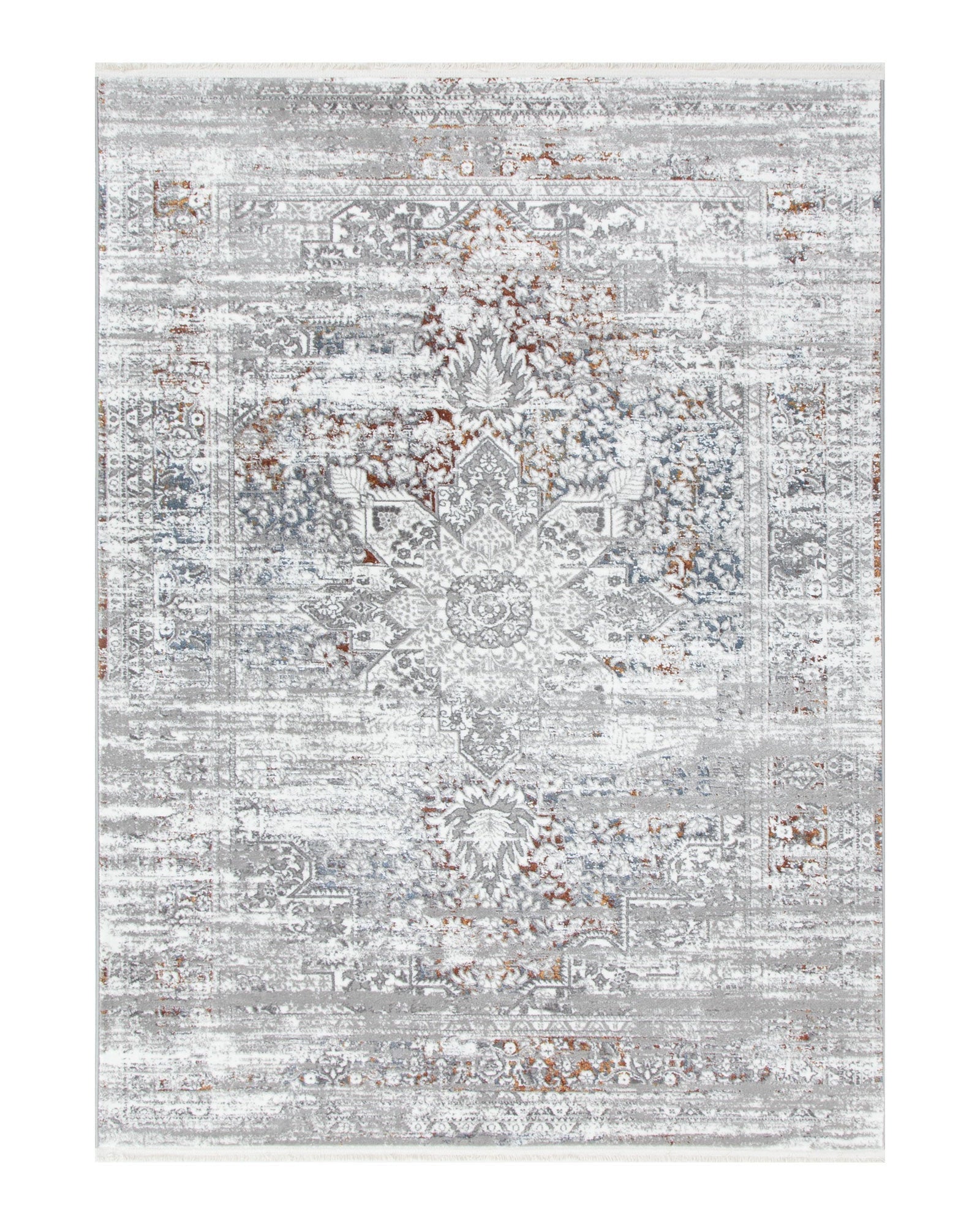 Bohemian Paradise Medalion Grey Multi Rug - 06GMUL - Grey bohemian rug from Vogue Rugs Australia
