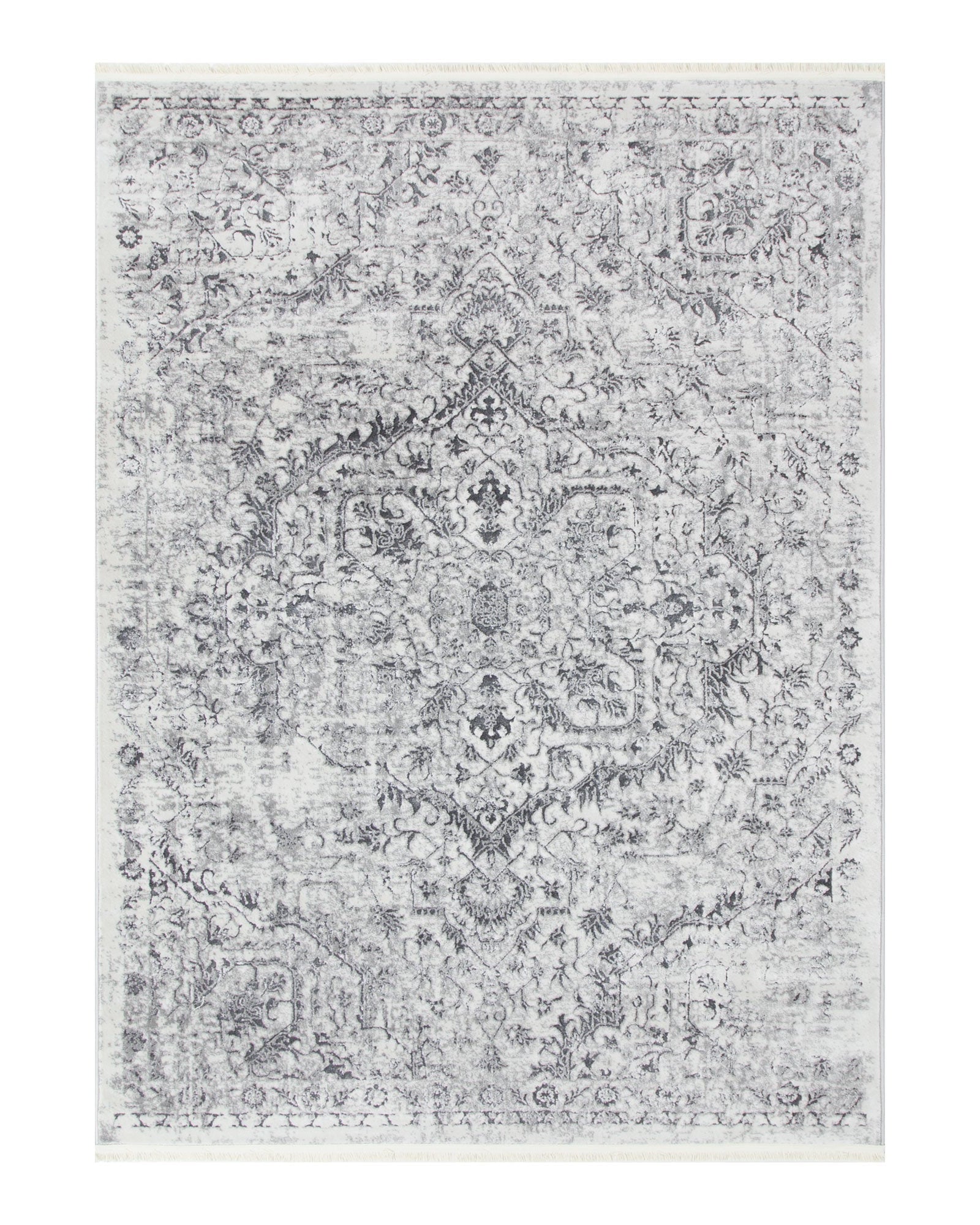 Bohemian Paradise Vintage Grey Rug - 07GREY - Grey vintage rug from Vogue Rugs Australia