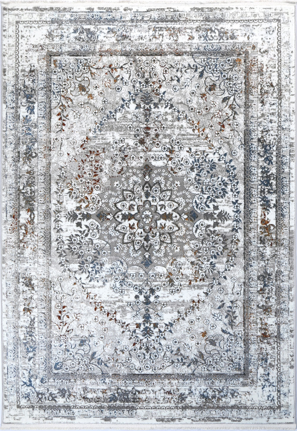 Bohemian Paradise Vintage Medalion Grey Multi Rug - 08GMUL.