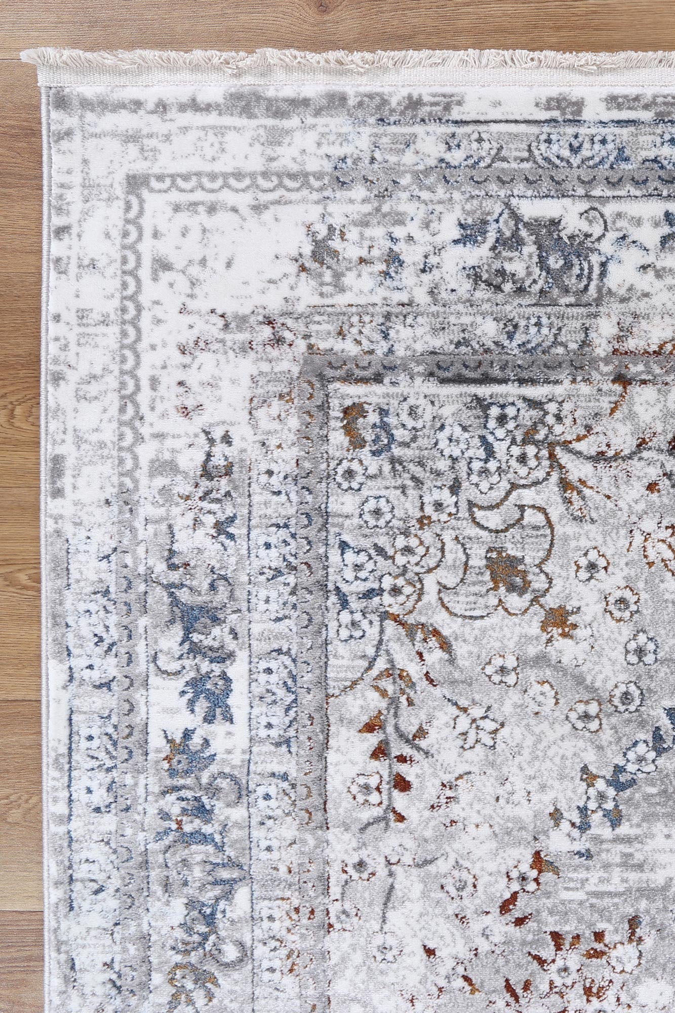 Bohemian Paradise Vintage Medalion Grey Multi Rug - 08GMUL.