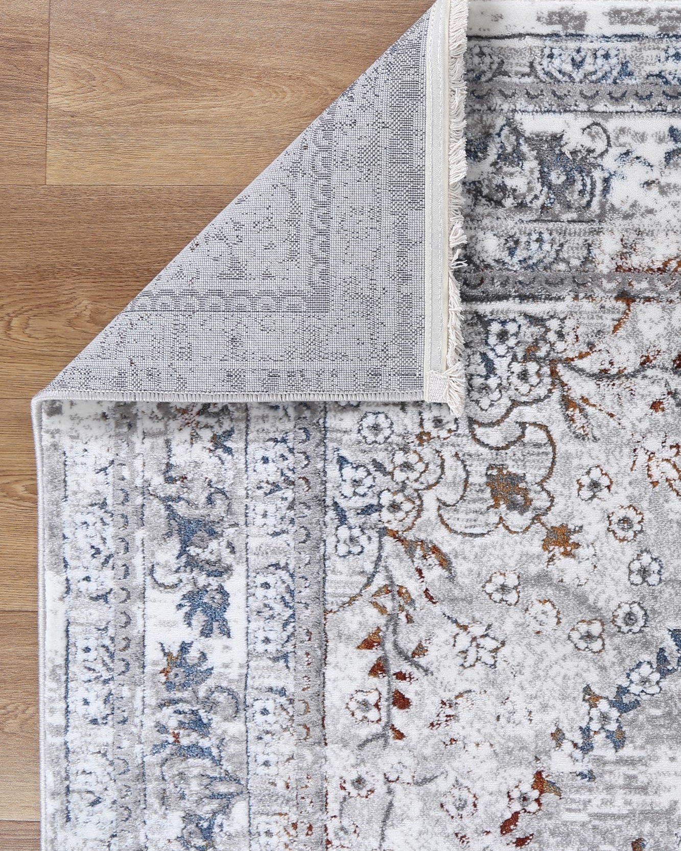 Bohemian Paradise Vintage Medalion Grey Multi Rug - 08GMUL - Grey vintage rug from Vogue Rugs Australia