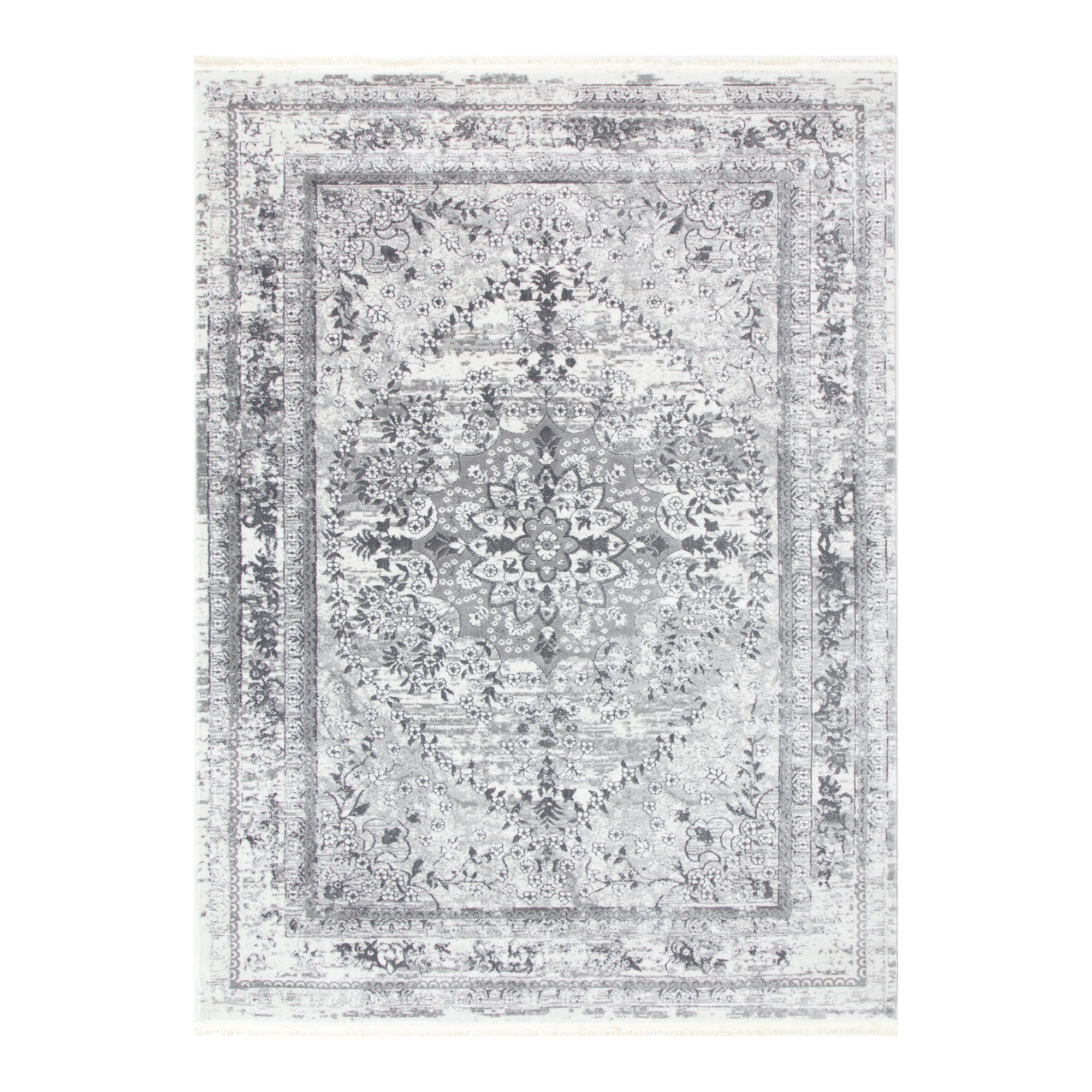 Bohemian Paradise Vintage Medalion Grey Rug - 08GREY.