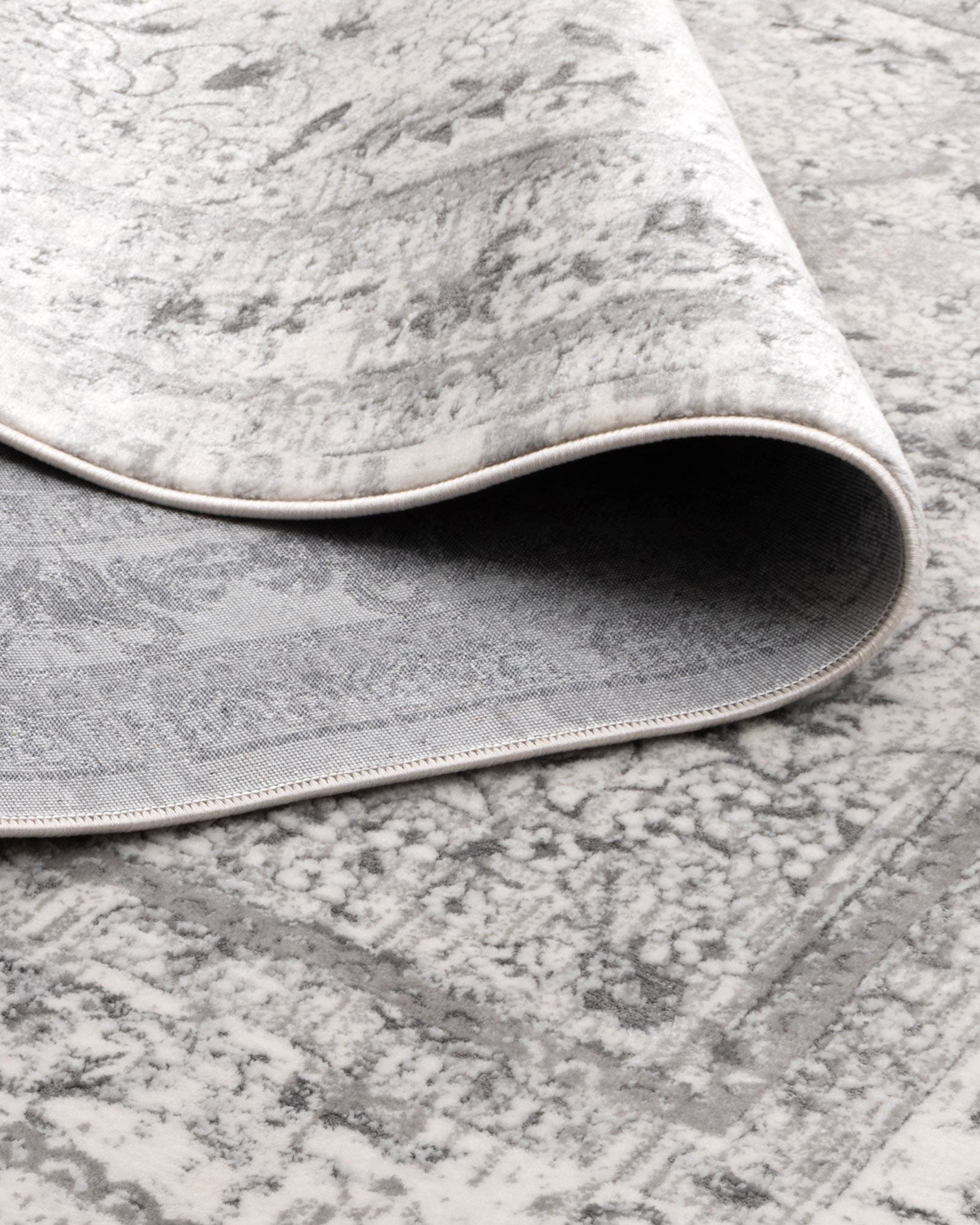 Bohemian Paradise Vintage Medalion Grey Rug - 08GREY - Grey vintage rug from Vogue Rugs Australia