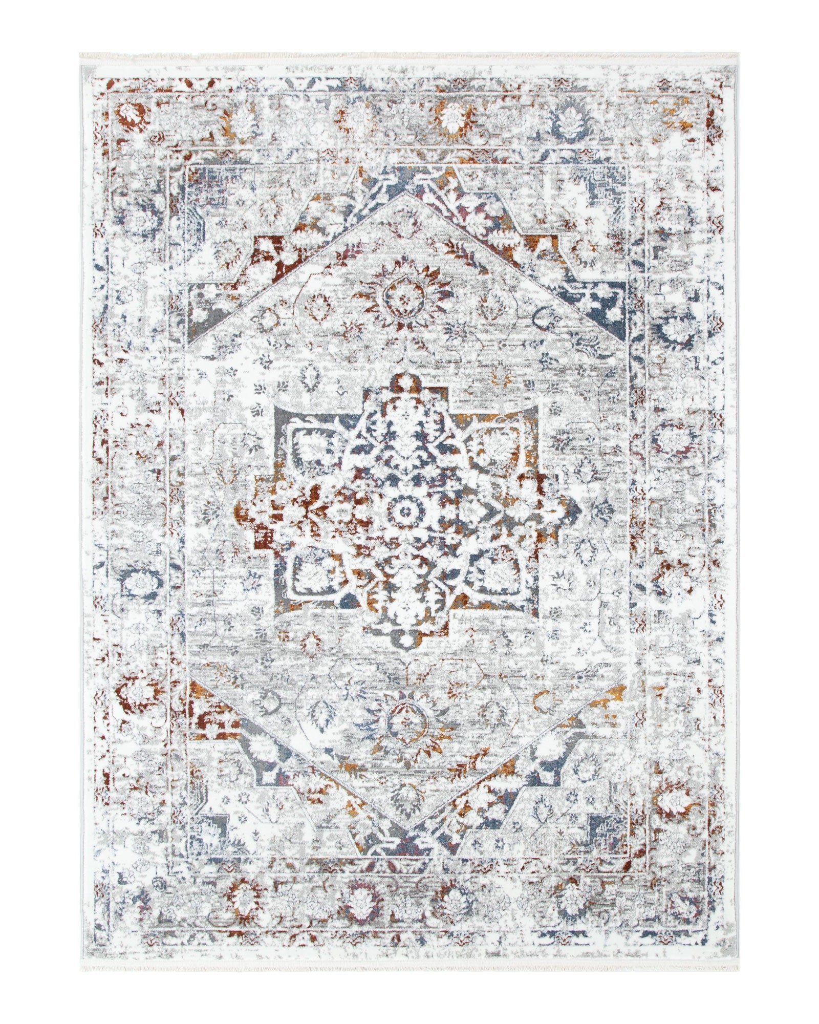 Bohemian Paradise Classic Vintage Grey Multi Rug - 09GMUL - Grey vintage rug from Vogue Rugs Australia