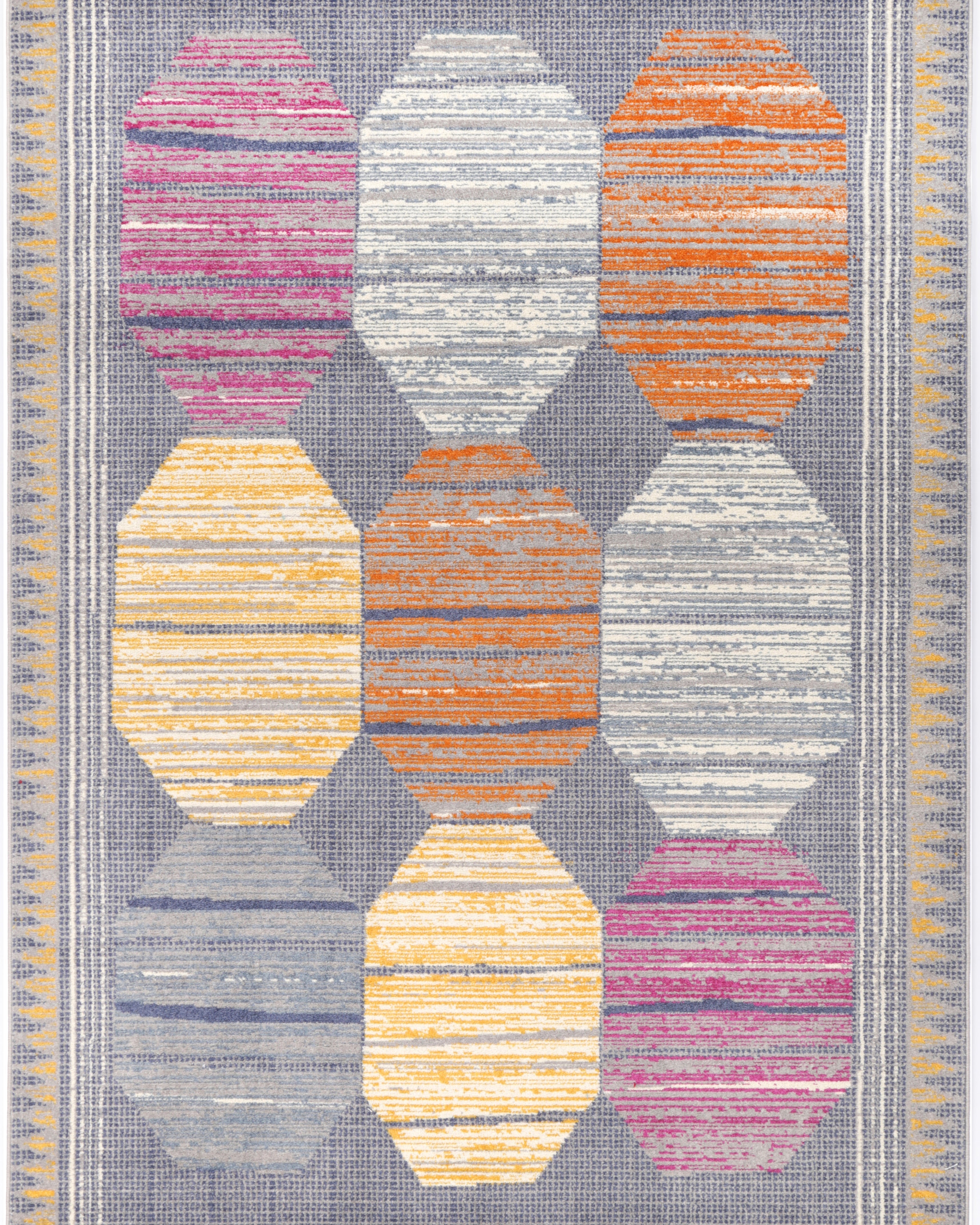 Asilah Bp65A Navy Yellow - Multi Colour asilah rug from Vogue Rugs Australia