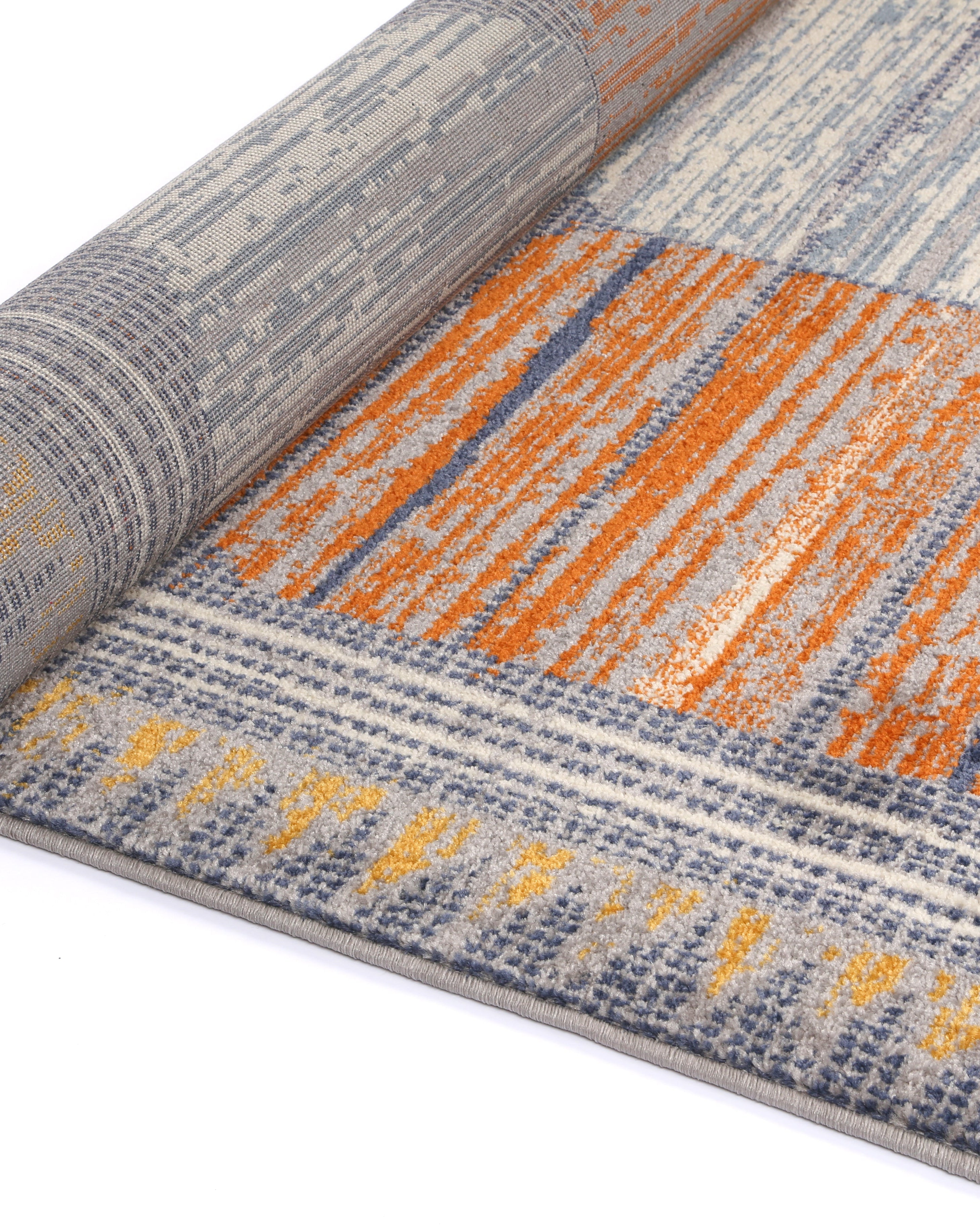 Asilah Bp65A Navy Yellow - Multi Colour asilah rug from Vogue Rugs Australia