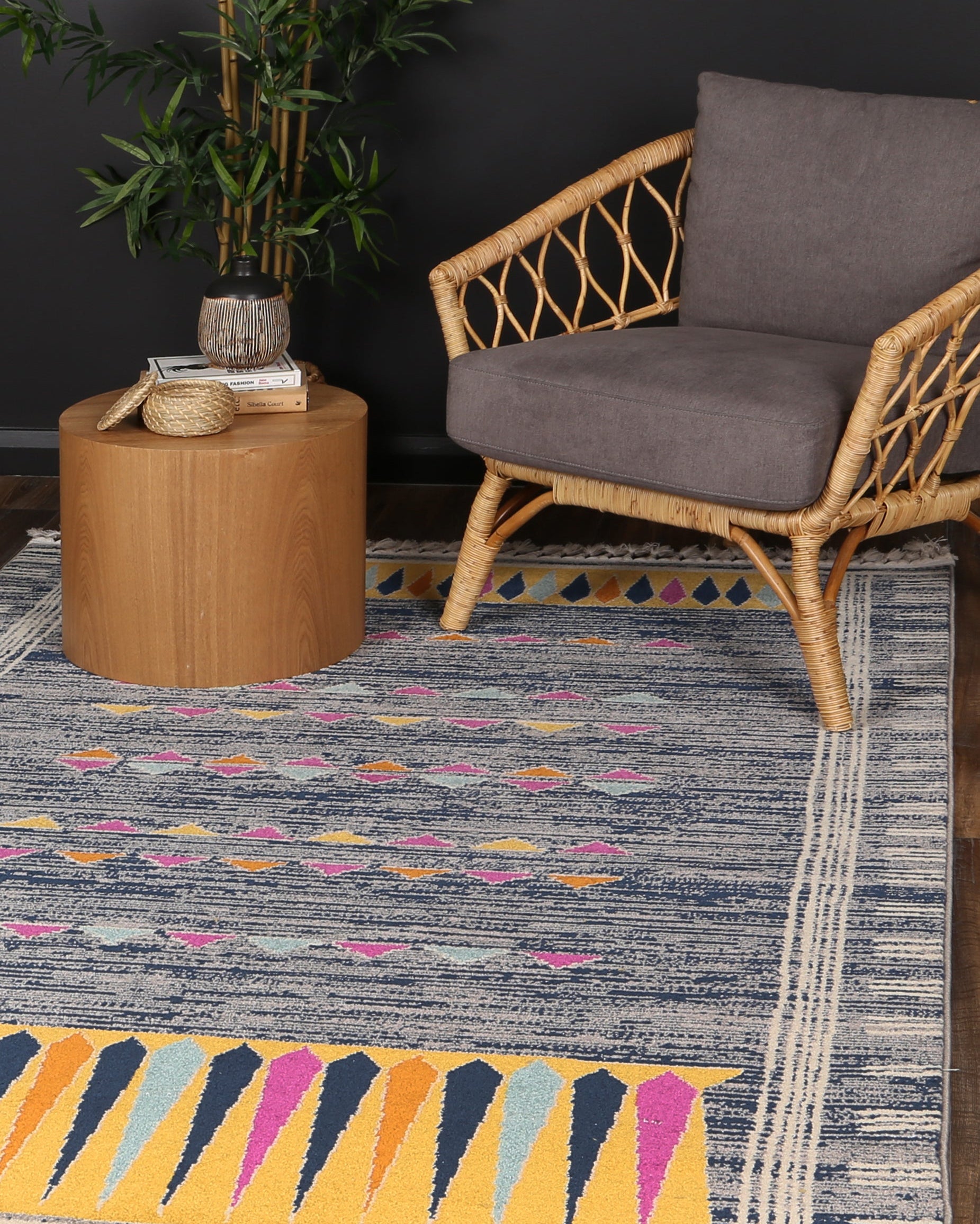 Asilah Bp73A D.Blue Cream - Blue asilah rug from Vogue Rugs Australia