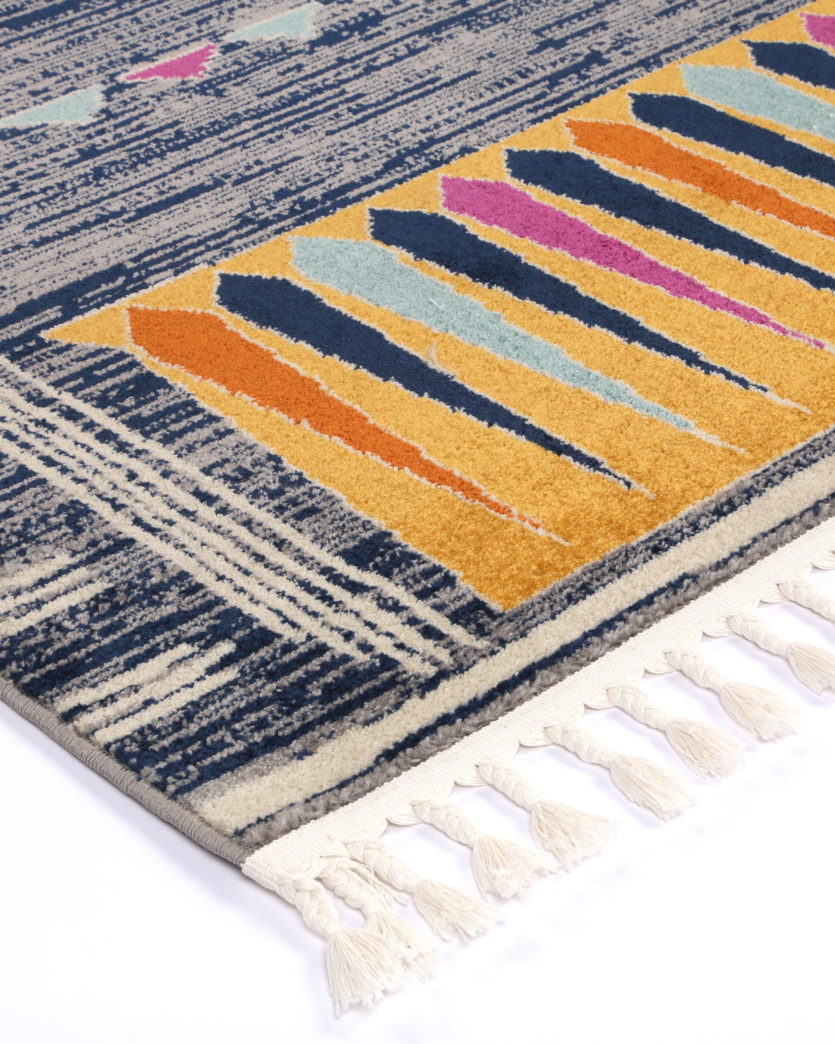 Asilah Bp73A D.Blue Cream - Blue asilah rug from Vogue Rugs Australia