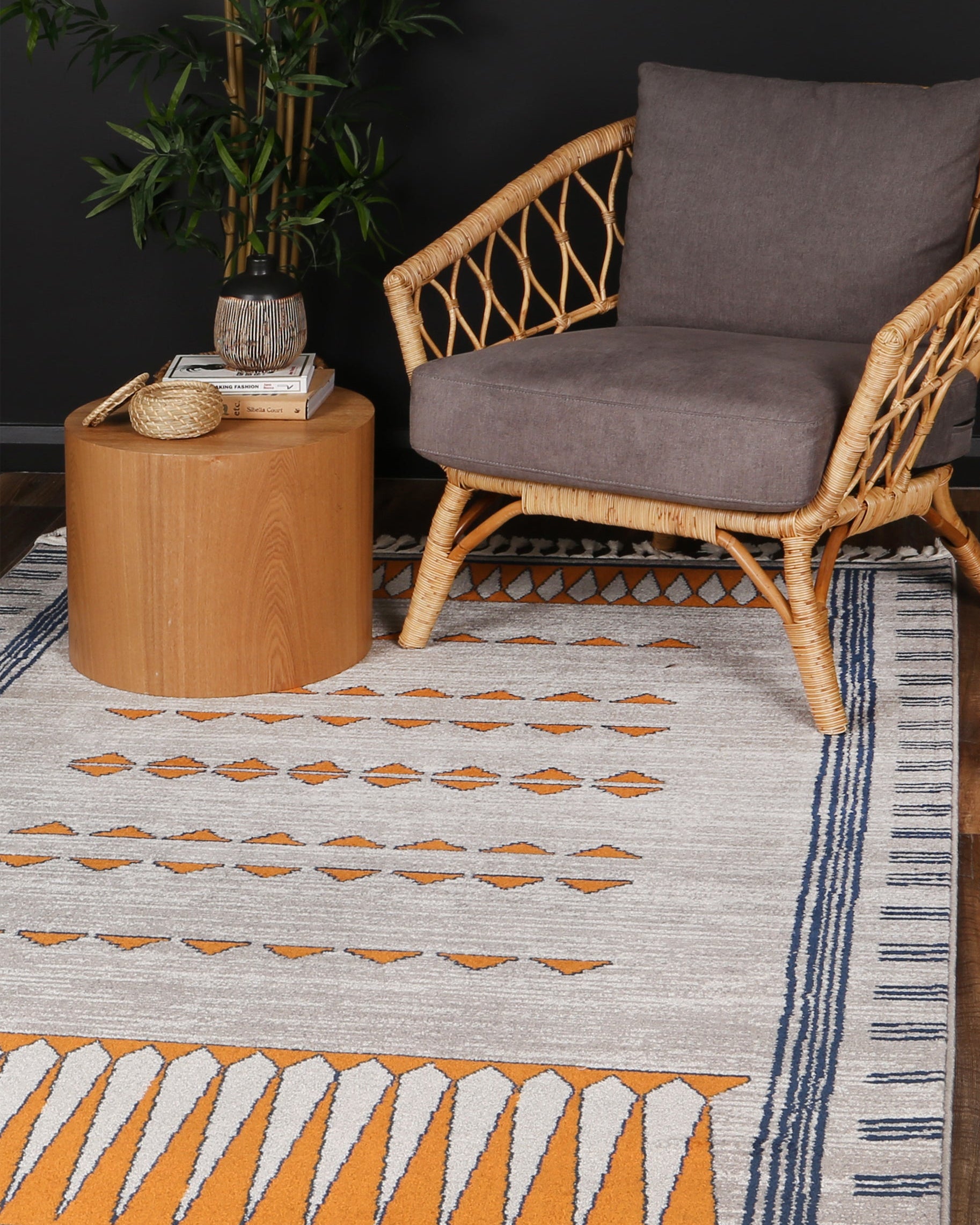 Asilah Bp73A D.Blue Terra - Blue asilah rug from Vogue Rugs Australia