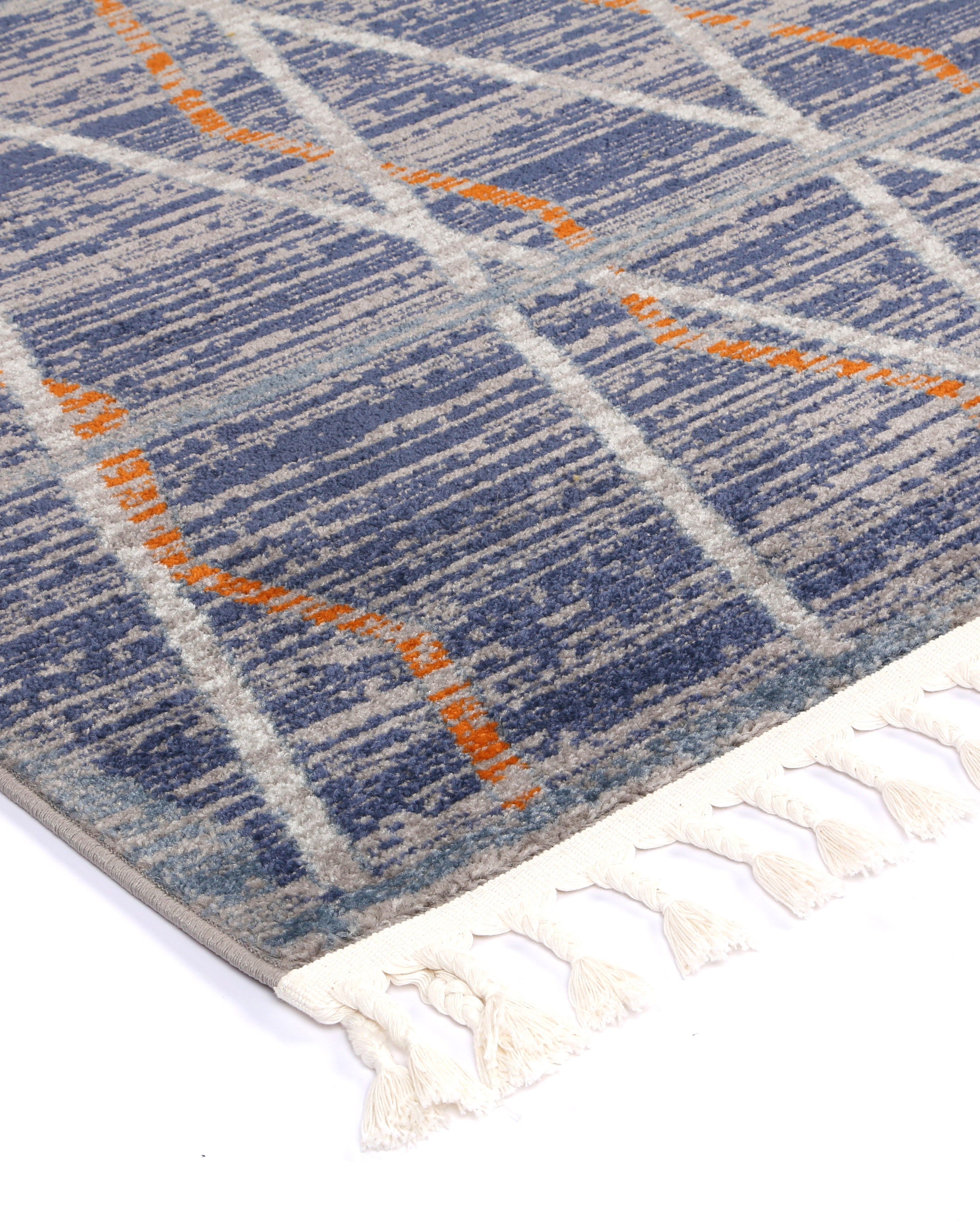 Asilah Bs18A Grey Navy - Grey asilah rug from Vogue Rugs Australia
