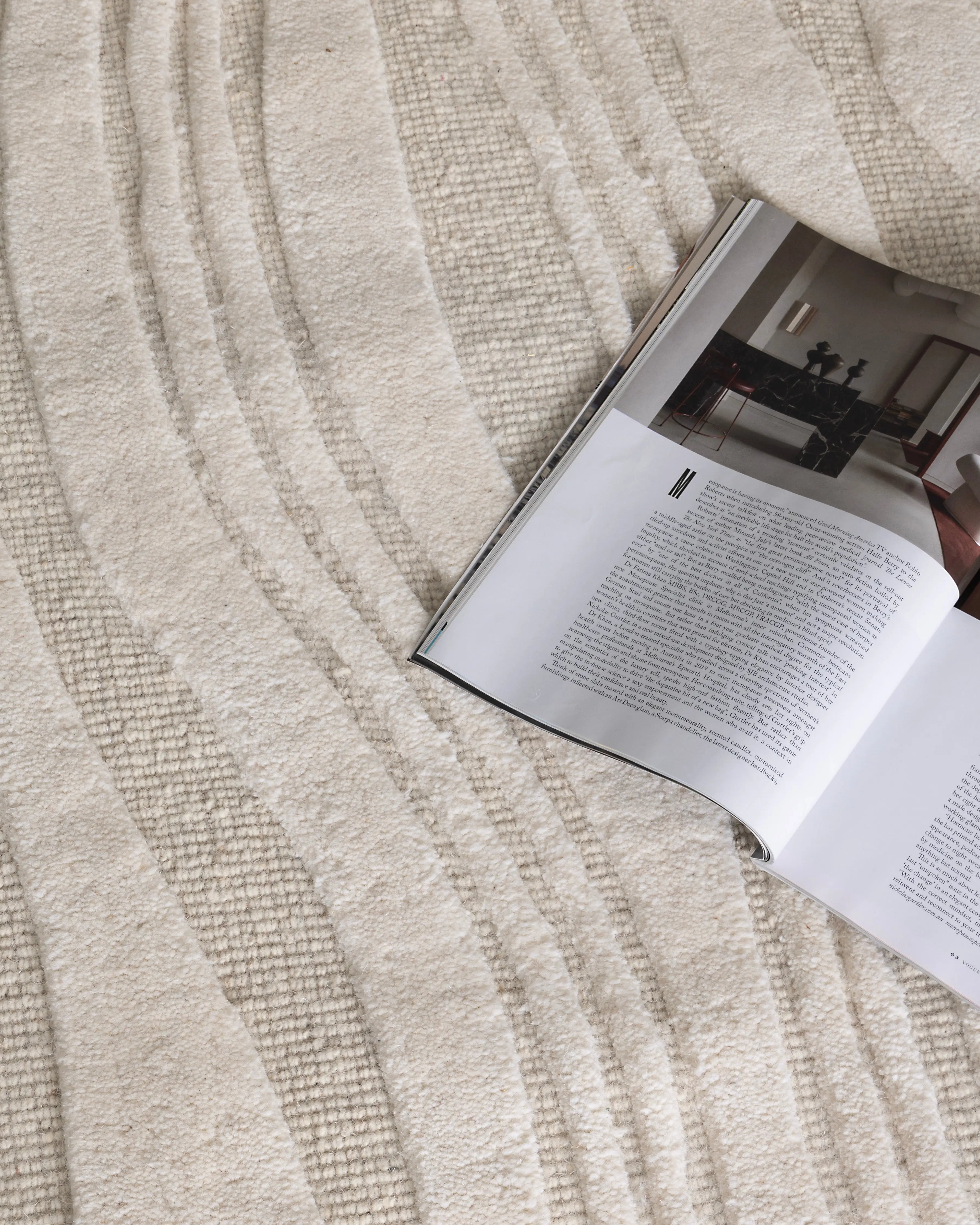 Barron Floor Rug Ivory - Blue barron rug from Vogue Rugs Australia