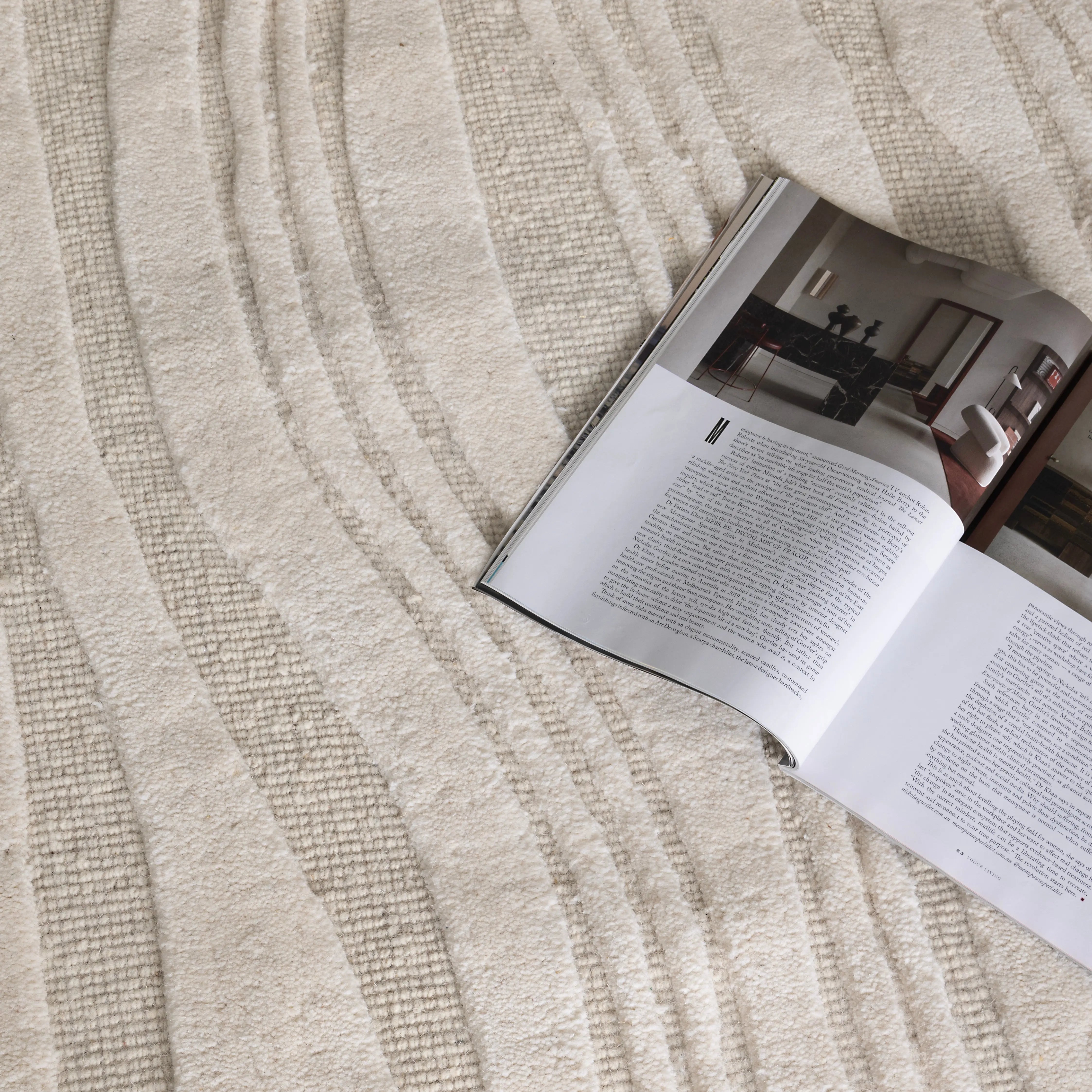 Barron Floor Rug Ivory.