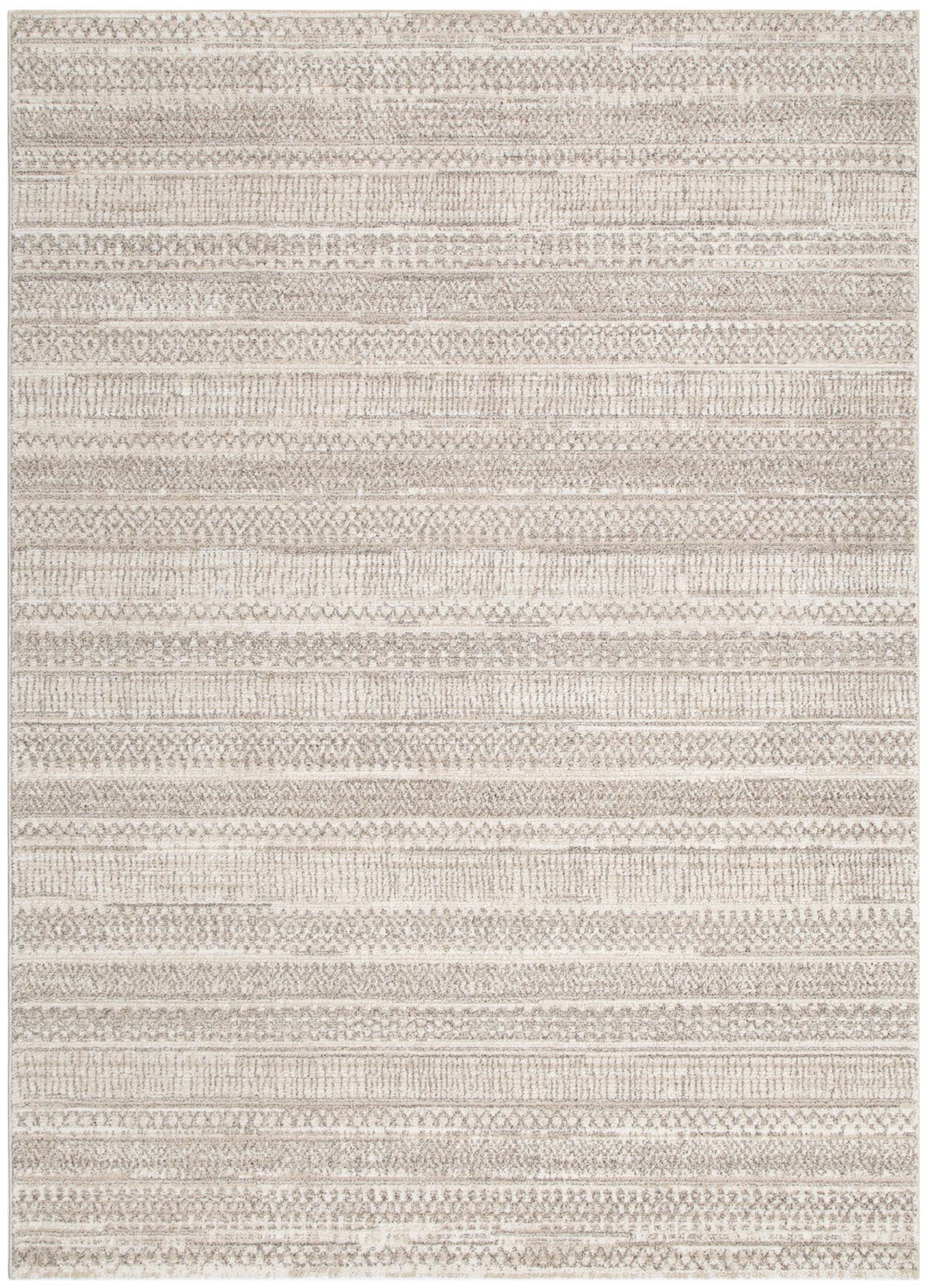 Clara Distressed Tribal Beige Rug - C101 - Beige tribal rug from Vogue Rugs Australia
