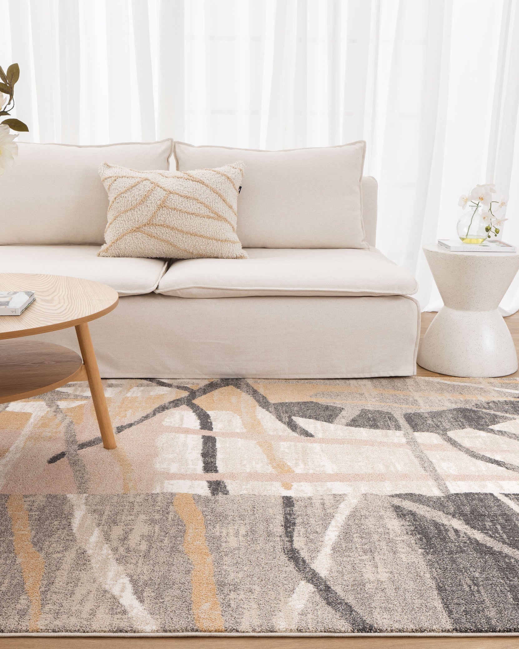Clara Watercolour Splash Multi Rug - C102 - Multi Colour area rug rug from Vogue Rugs Australia