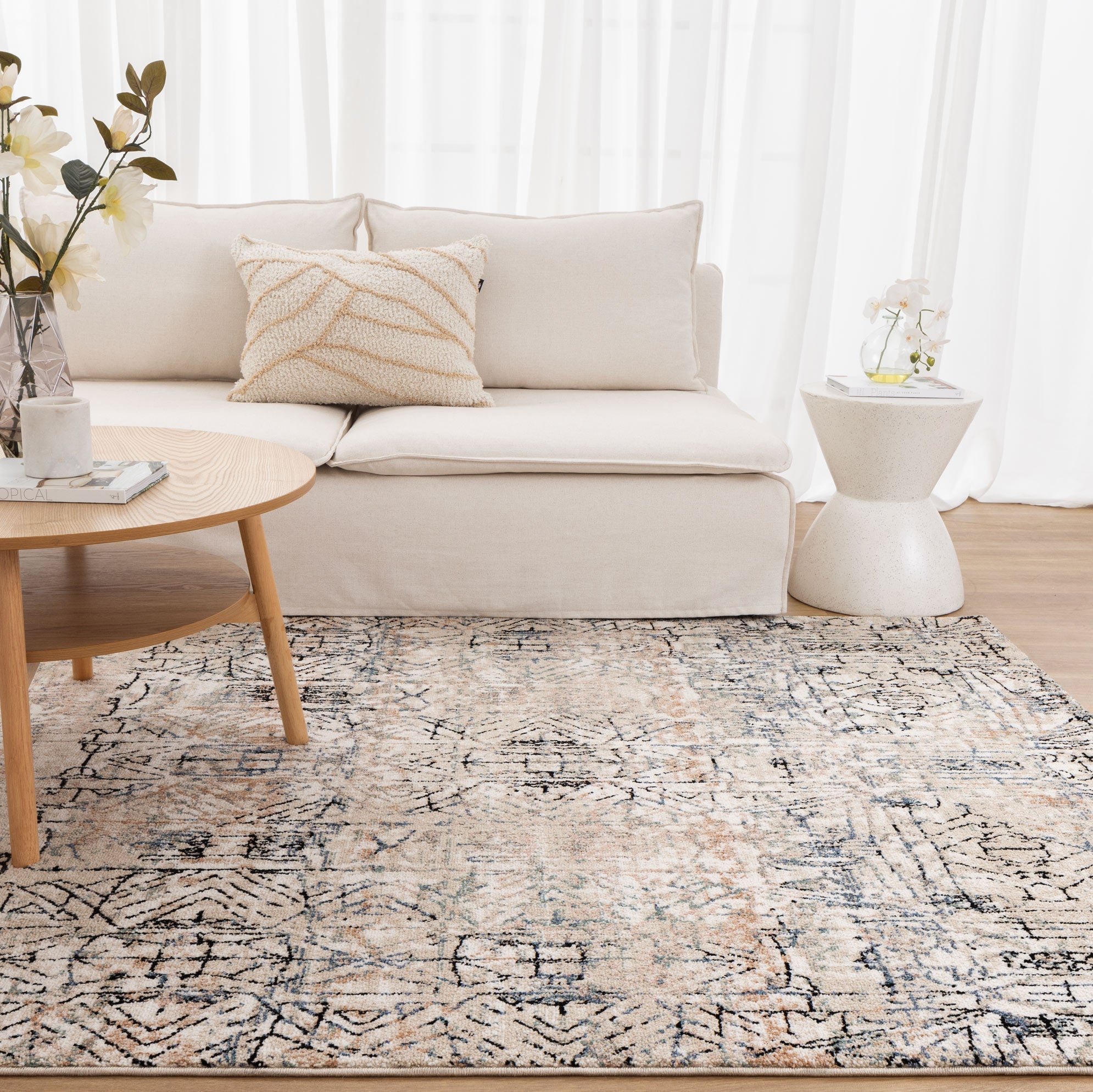 Clara Graffiti Multi Rug - C105 - Multi Colour area rug rug from Vogue Rugs Australia