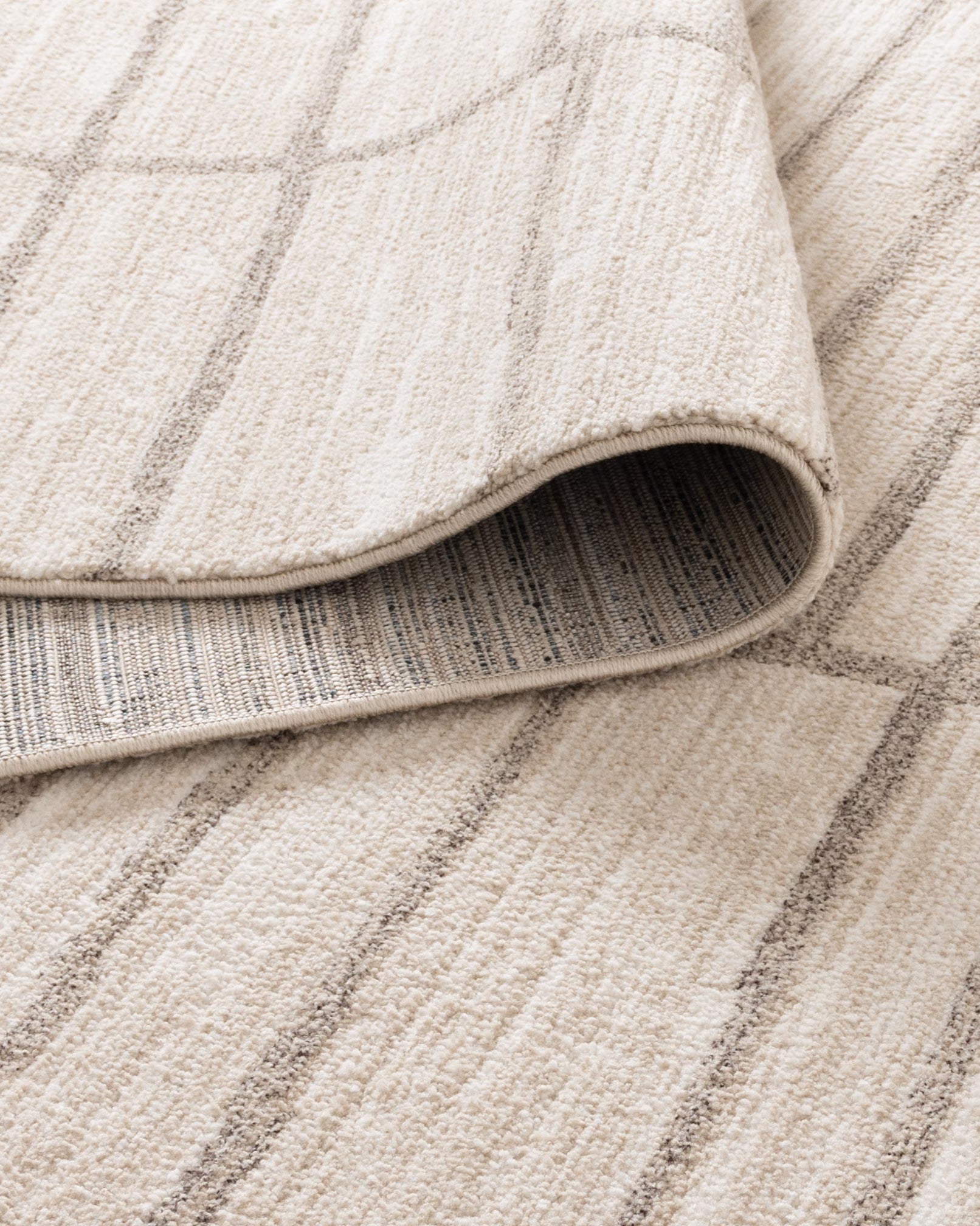 Clara Distressed Thick Lines Beige Grey Rug - C107 - Beige area rug rug from Vogue Rugs Australia
