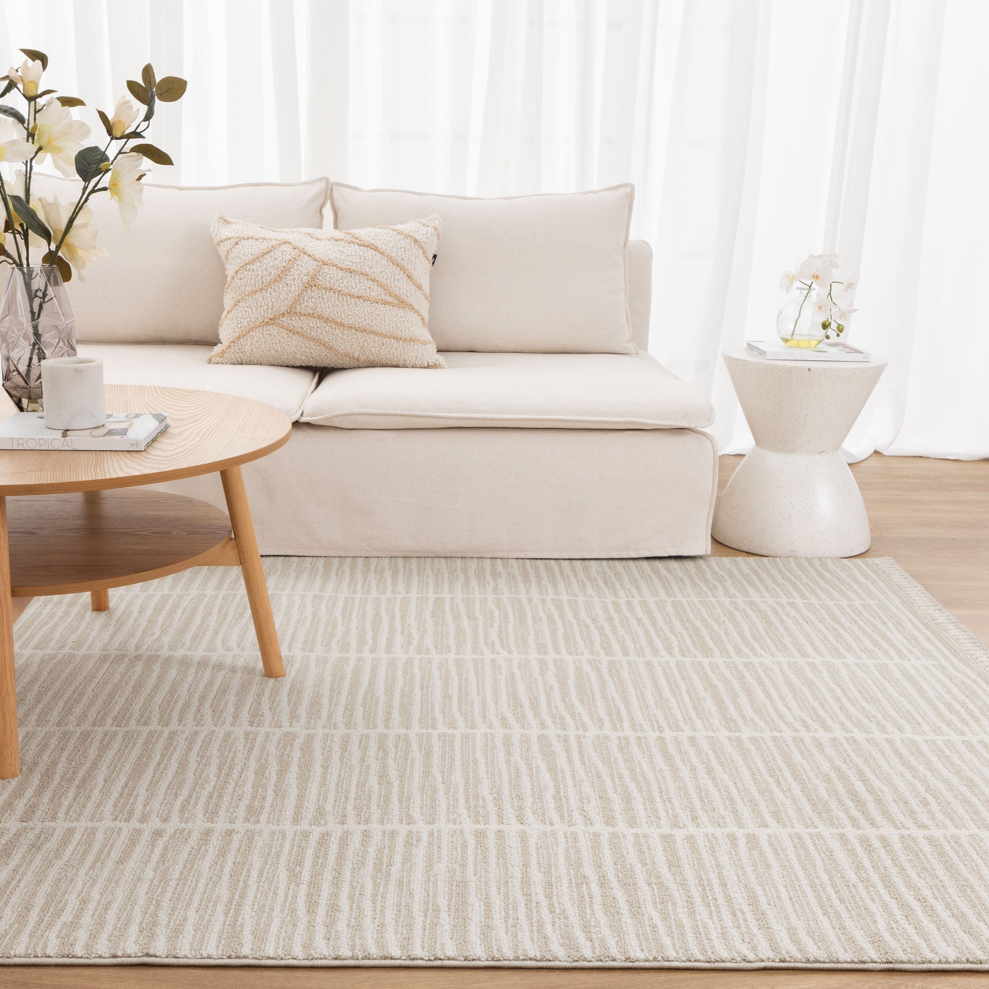 Clara Scandi Cream Rug - C108 - Cream scandinavian rug from Vogue Rugs Australia