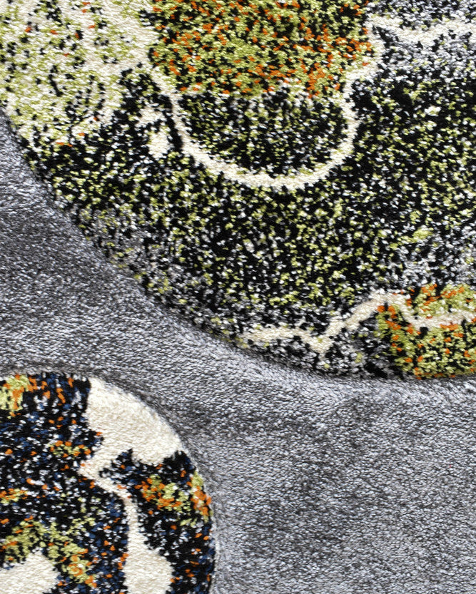 Cotton Candy D359A Space Grey ROUND - Grey kids rug from Vogue Rugs Australia