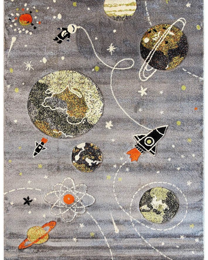 Cotton Candy D359A Space Grey - Grey kids rug from Vogue Rugs Australia
