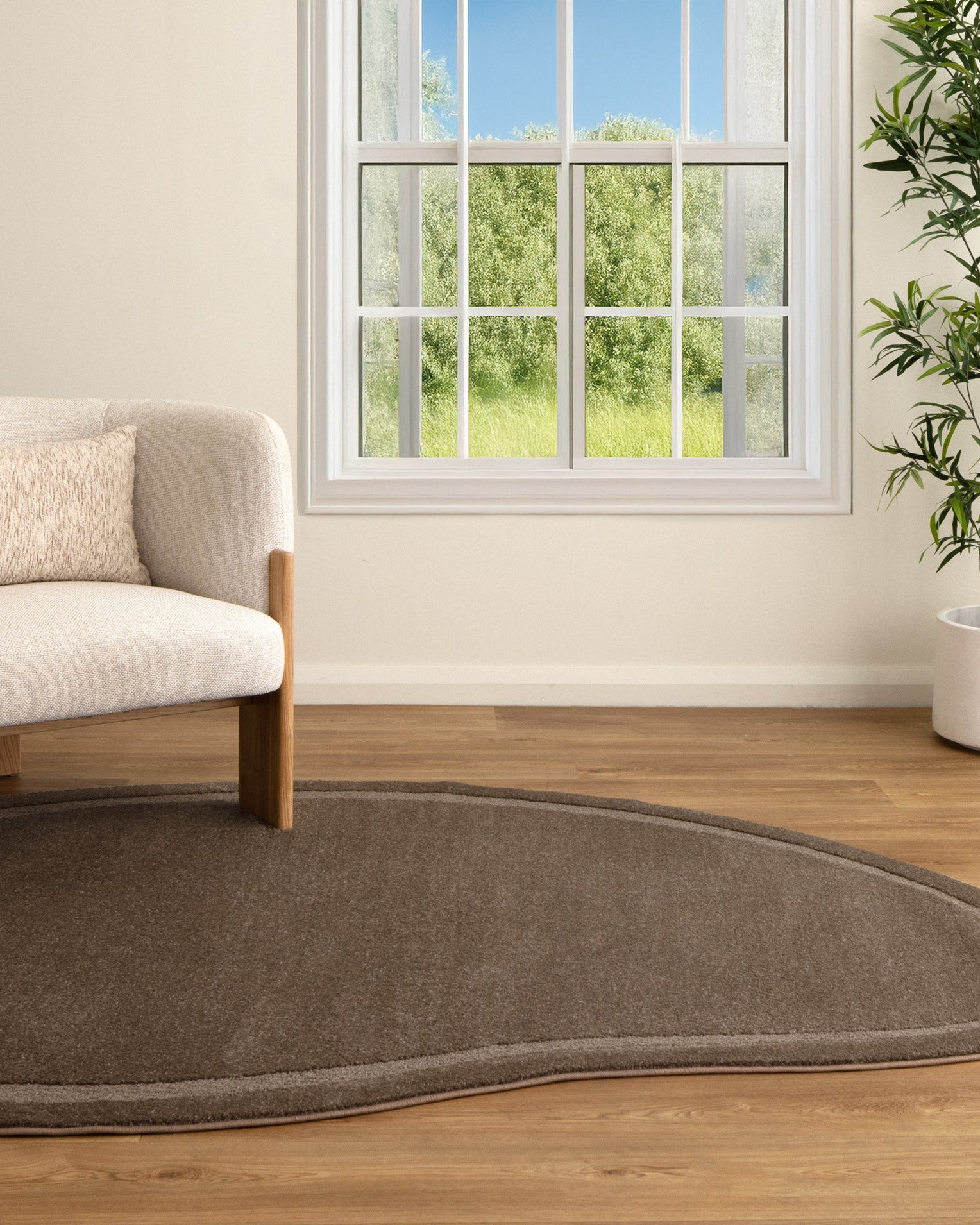 Nessa Brown Jellybean Rug (N800) - Brown area rug rug from Vogue Rugs Australia
