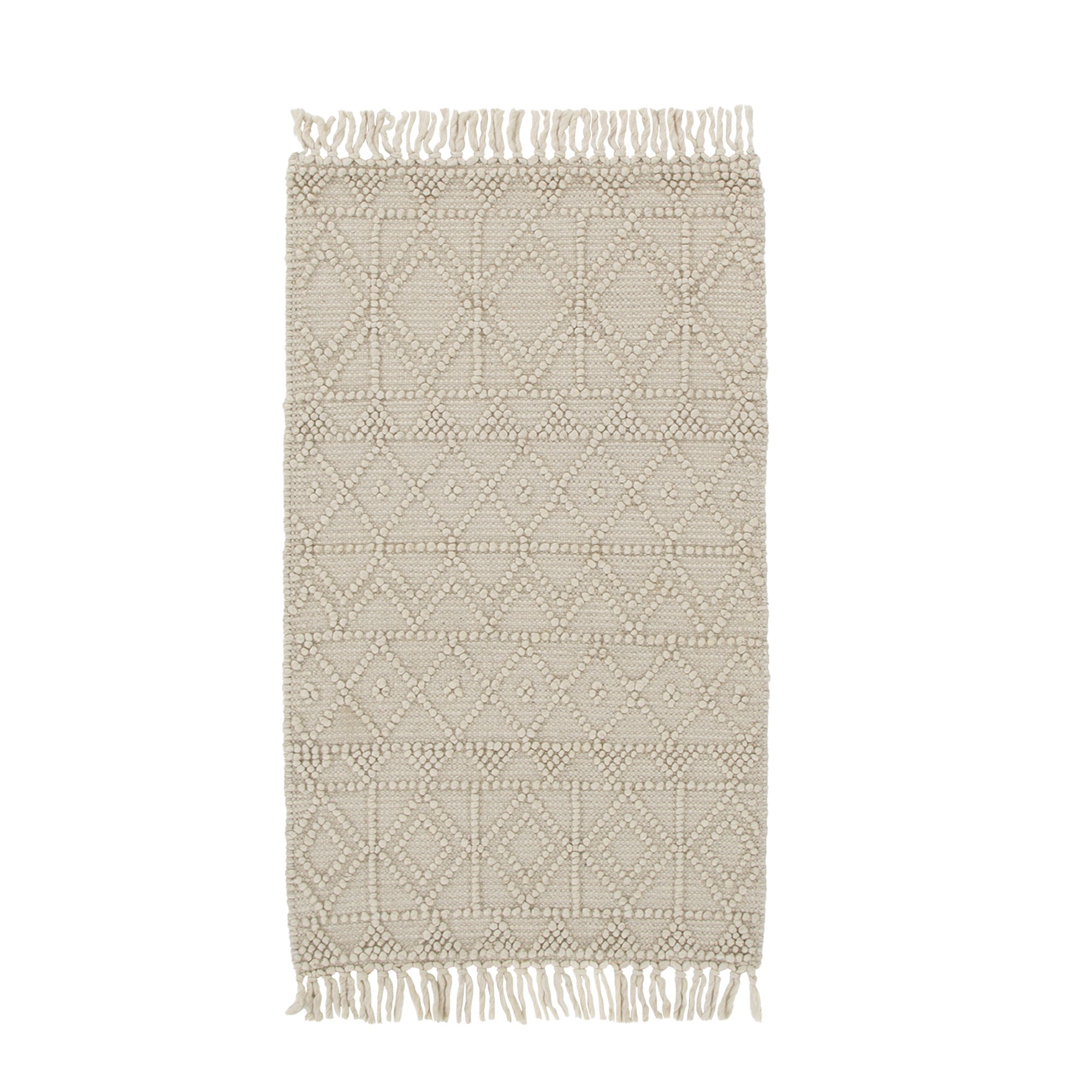 Diego Inca Beige Wool Rug - DIEG01.