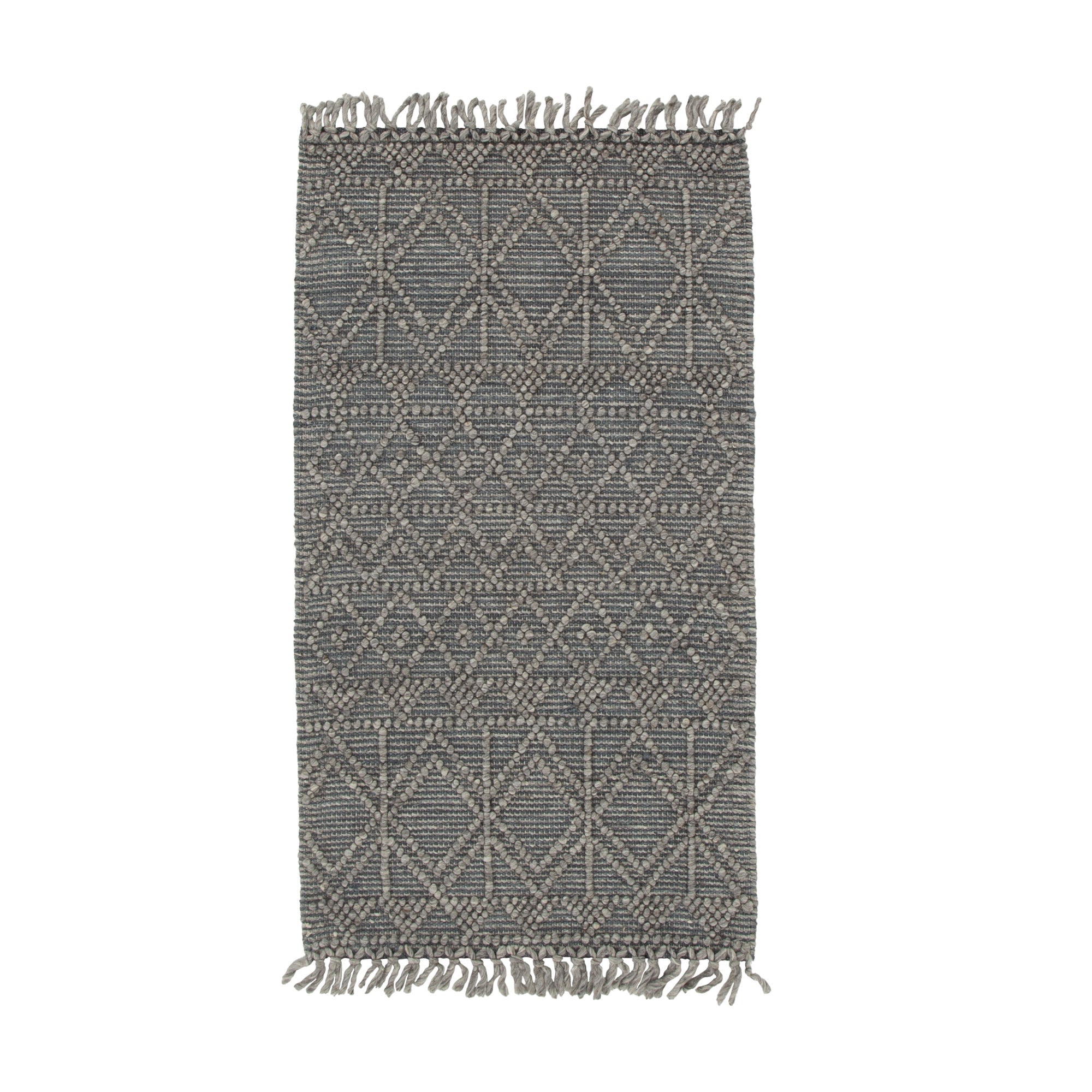 Diego Inca Grey Multi Wool Rug - DIEG01.