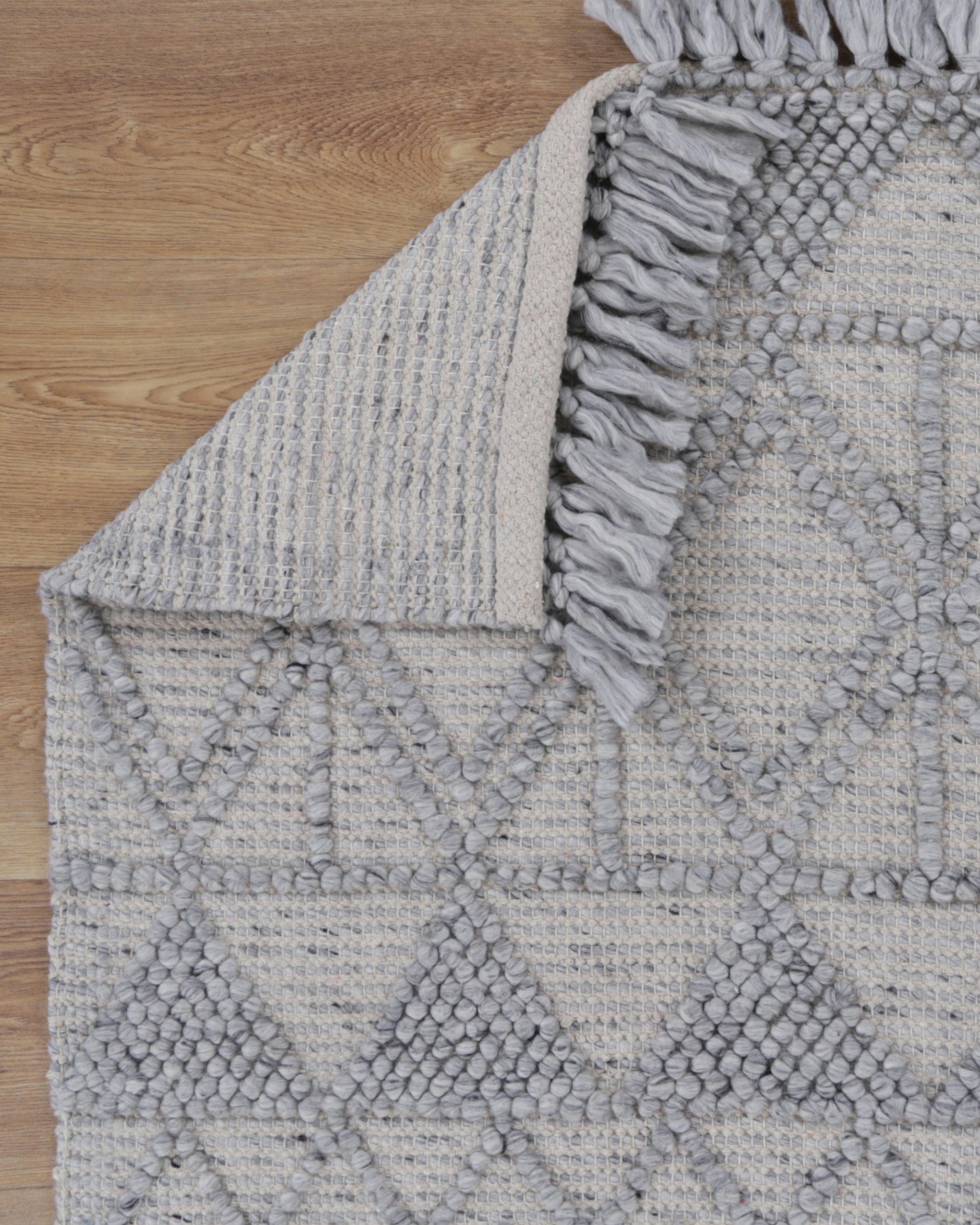 Diego Inca Grey Wool Rug - DIEG01 - Grey area rug rug from Vogue Rugs Australia